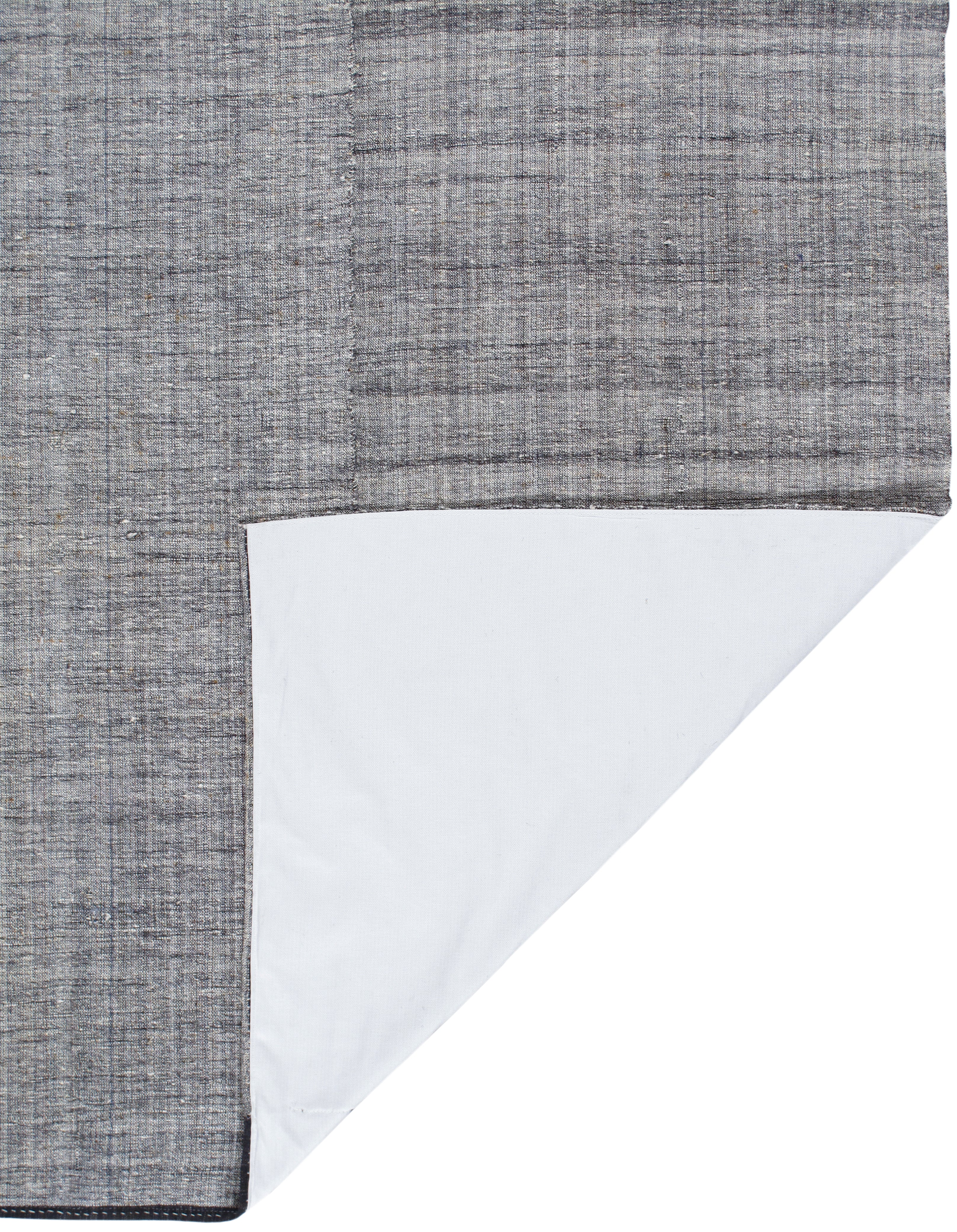 Modern Charcoal Flatweave Rug with Tonal Texture