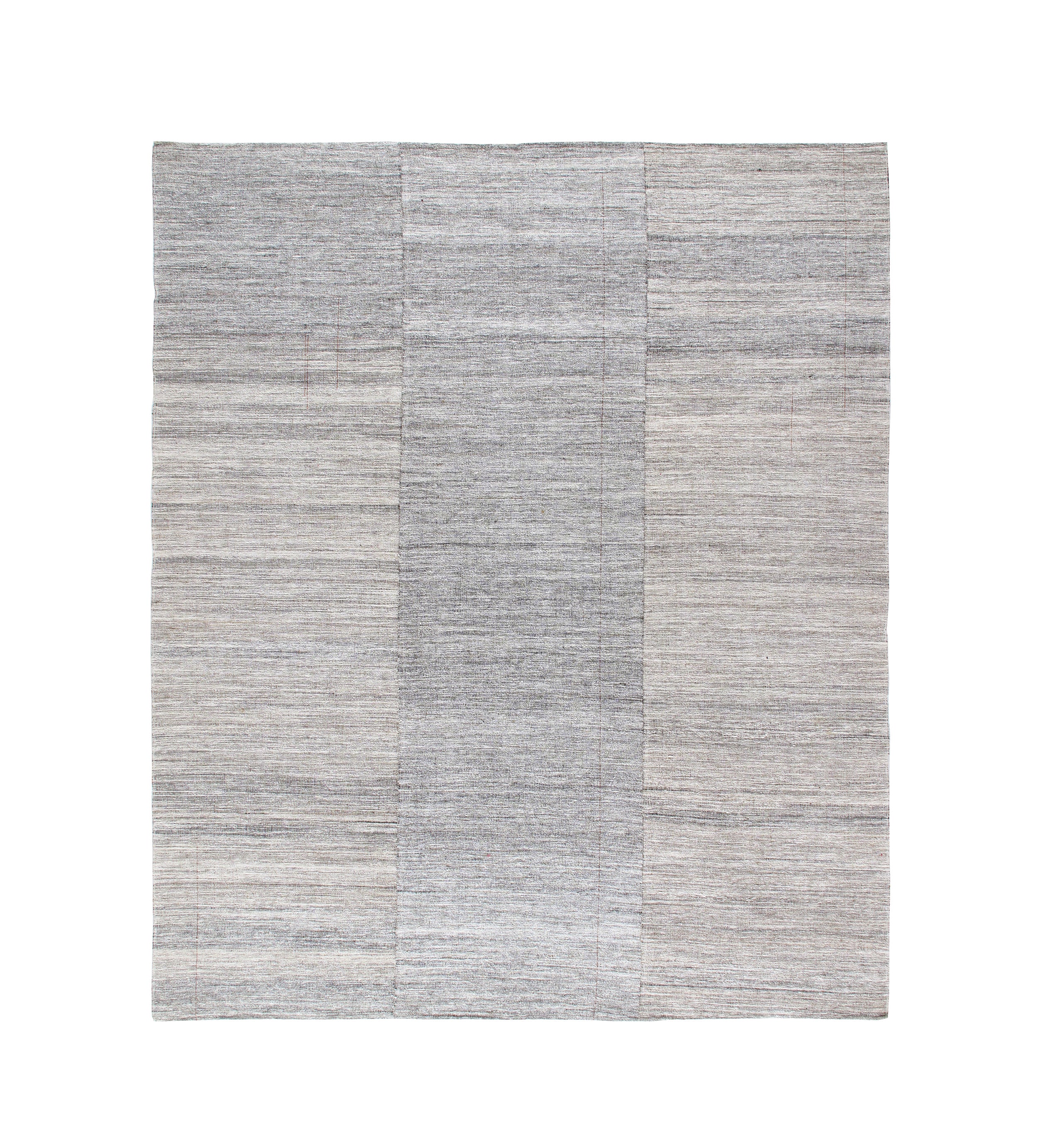 Modern Neutral Flatweave Rug with Tonal Block Pattern