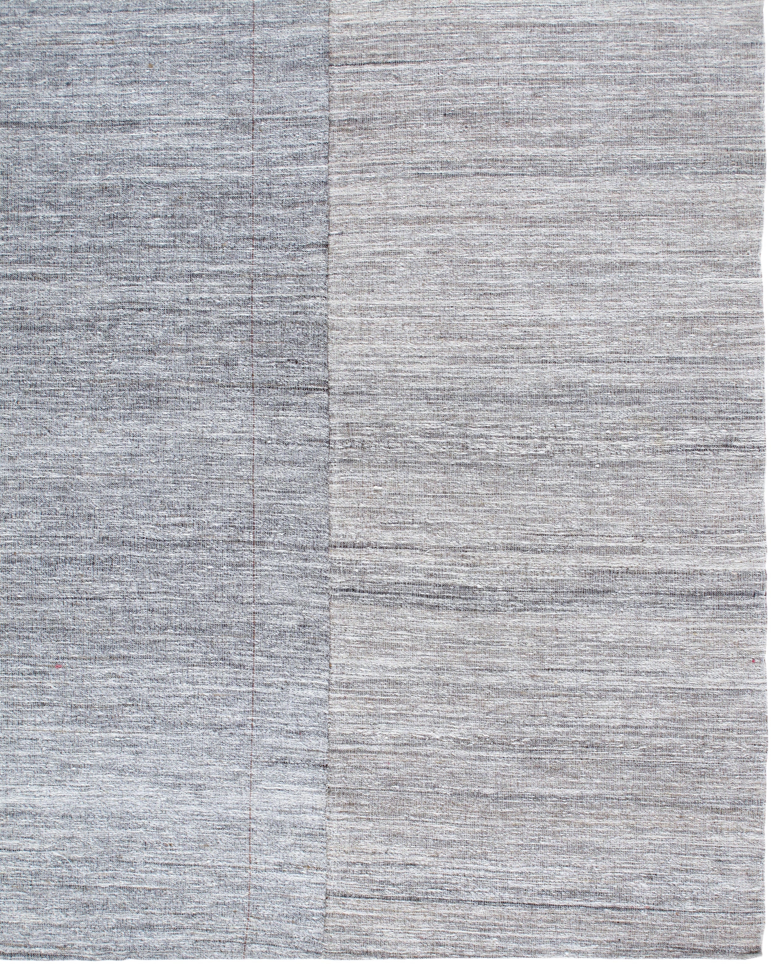 Modern Neutral Flatweave Rug with Tonal Block Pattern