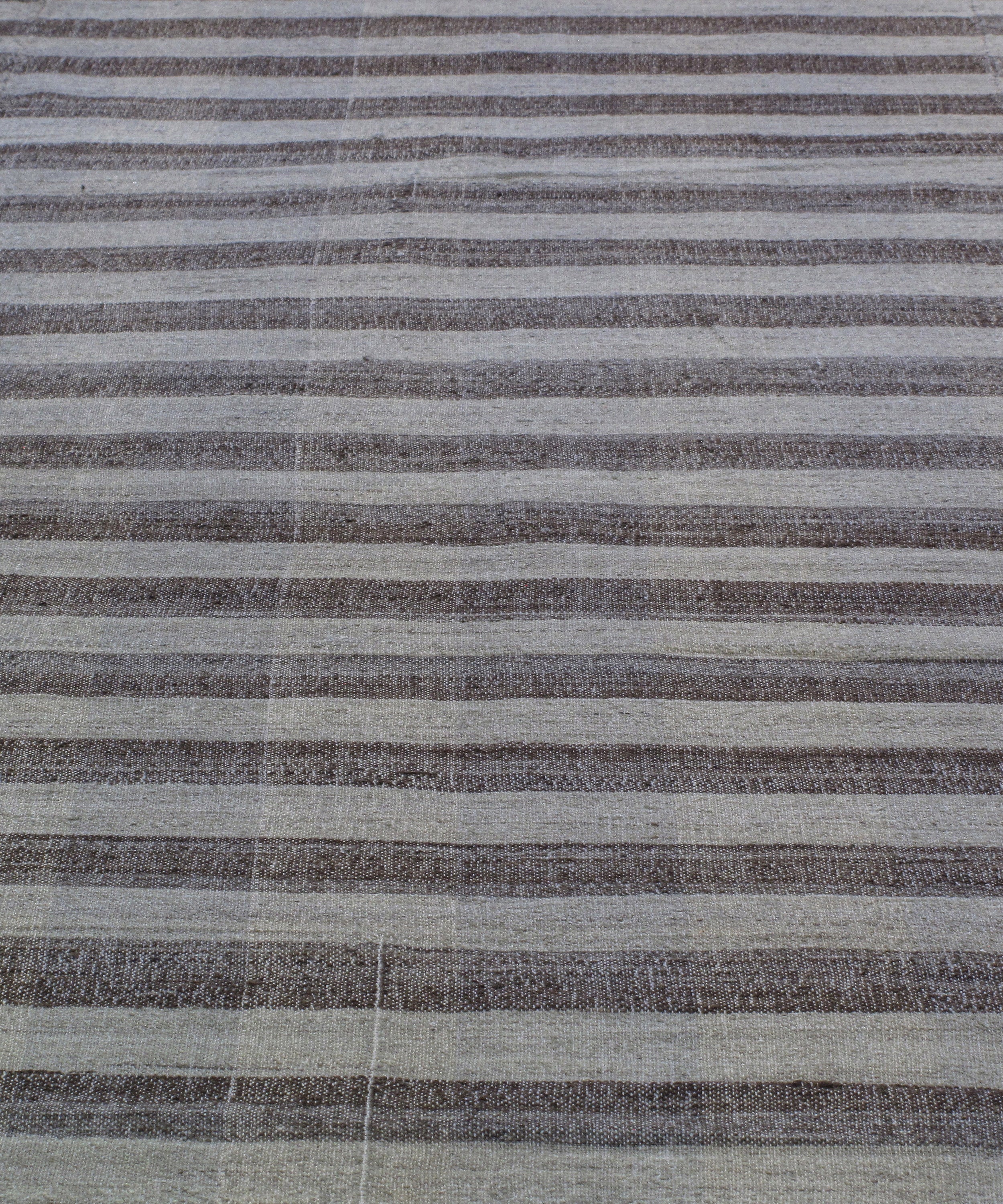 Slate Horizon Stripe Flatweave Rug