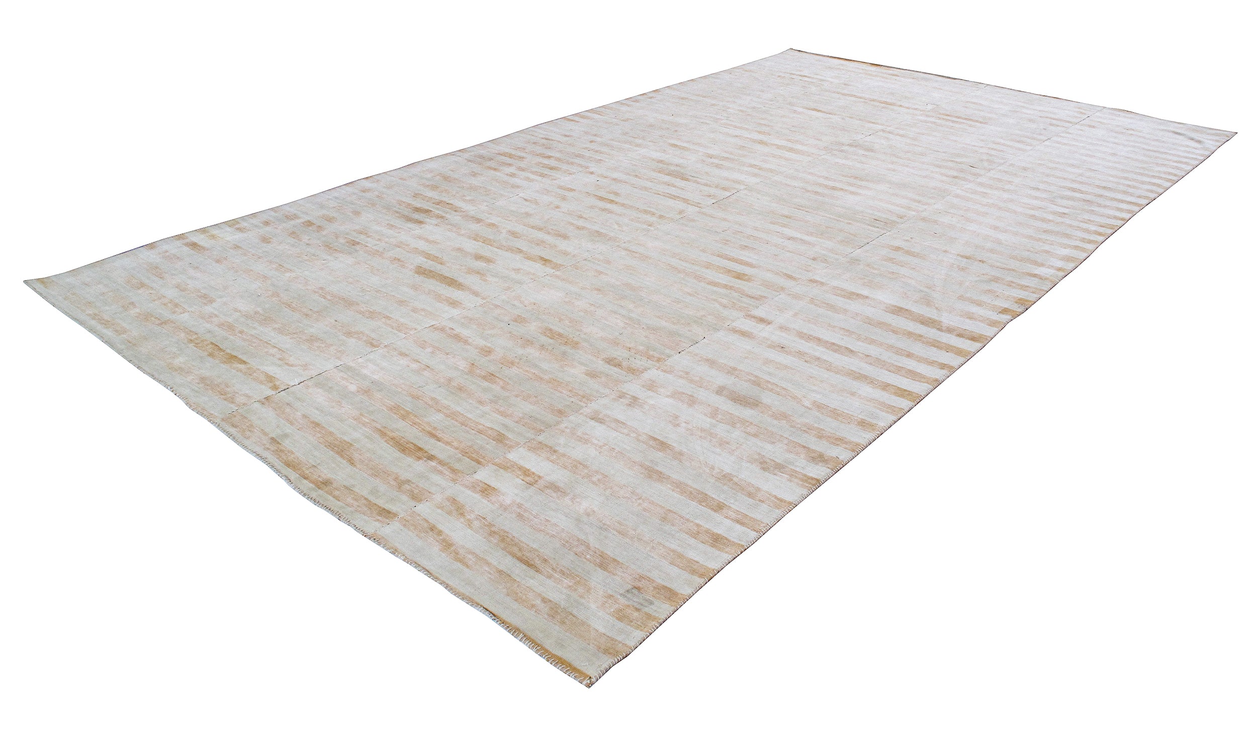 Ivory Sand Stripe Flatweave Rug