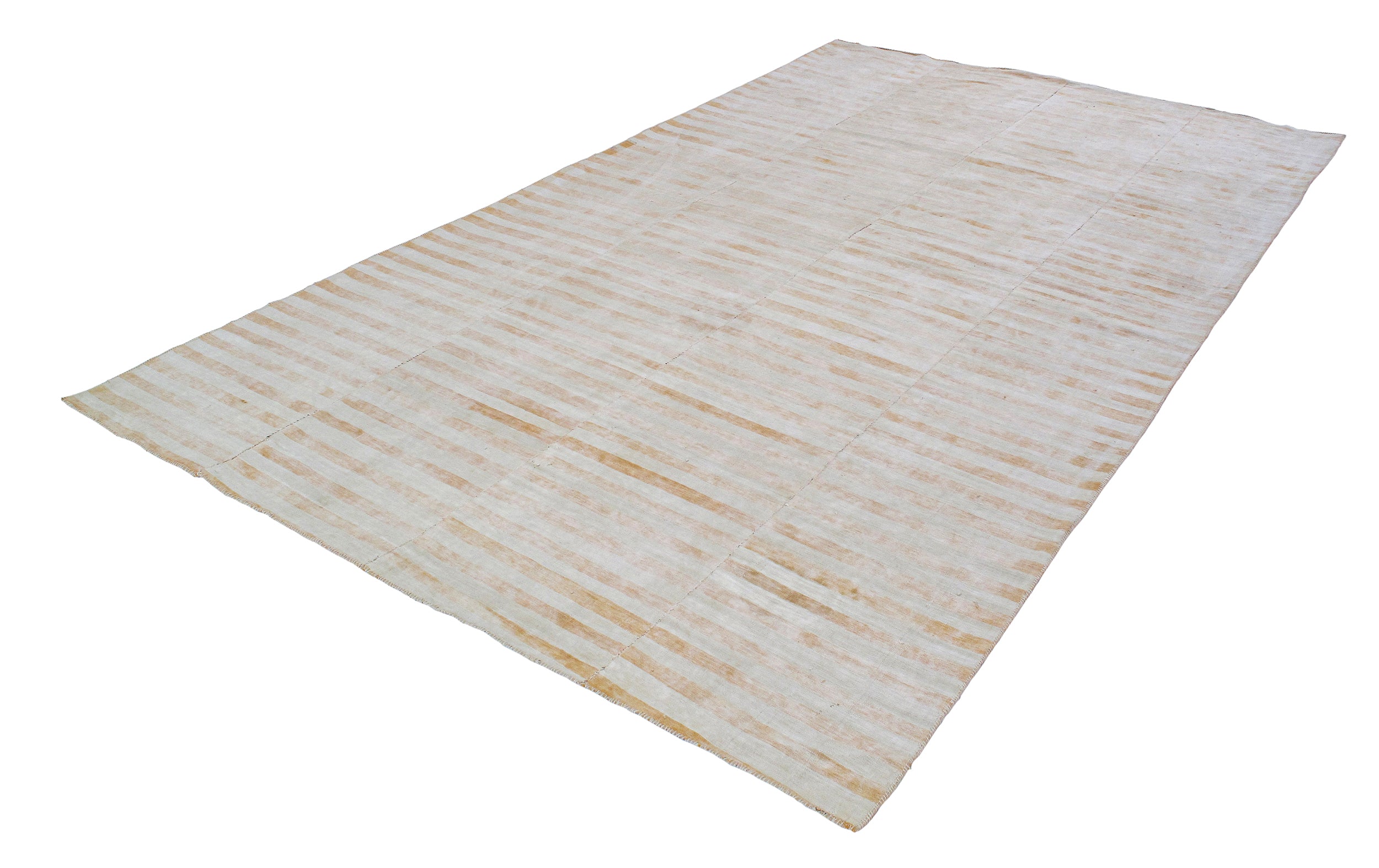 Ivory Sand Stripe Flatweave Rug