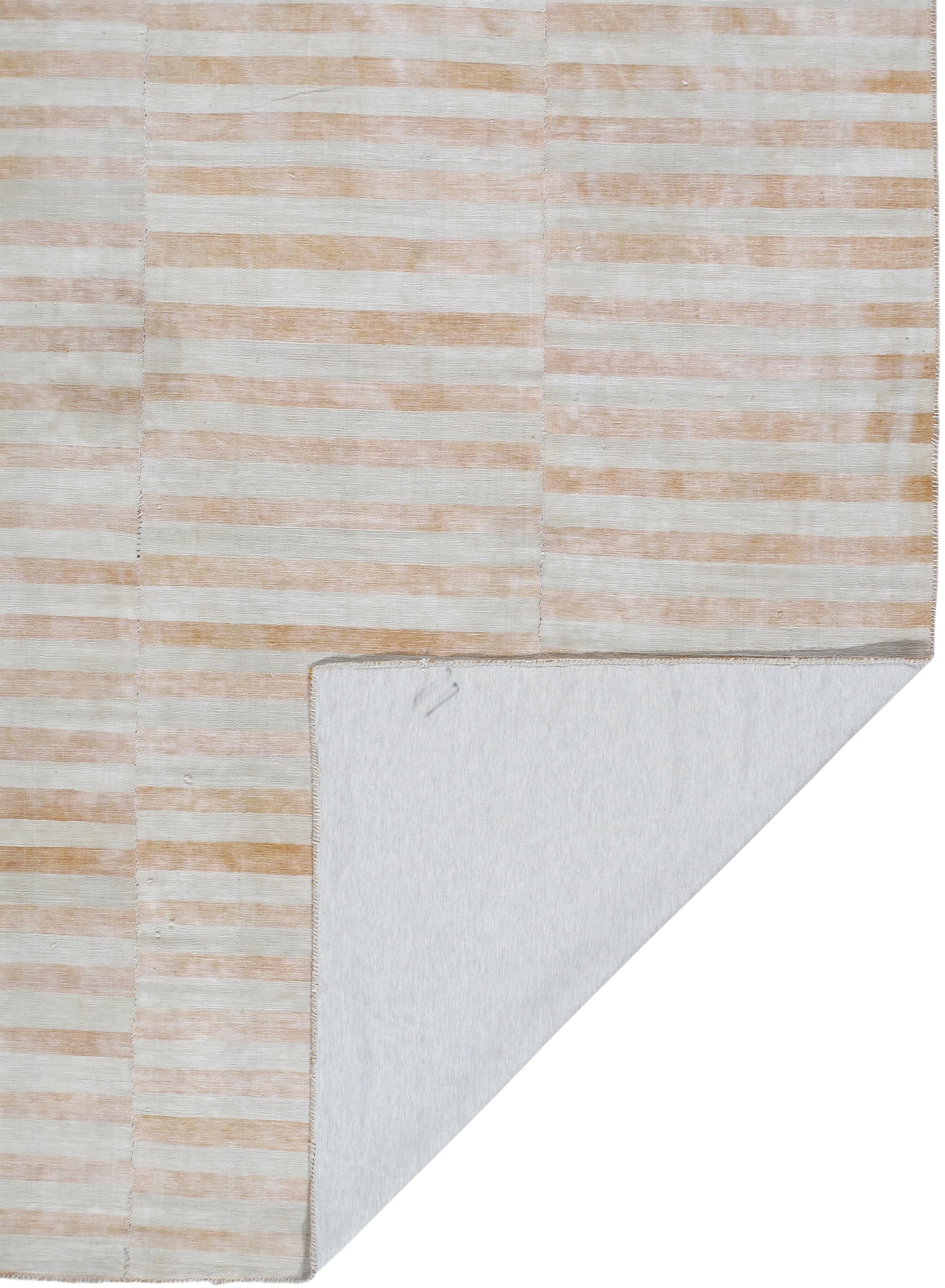 Ivory Sand Stripe Flatweave Rug