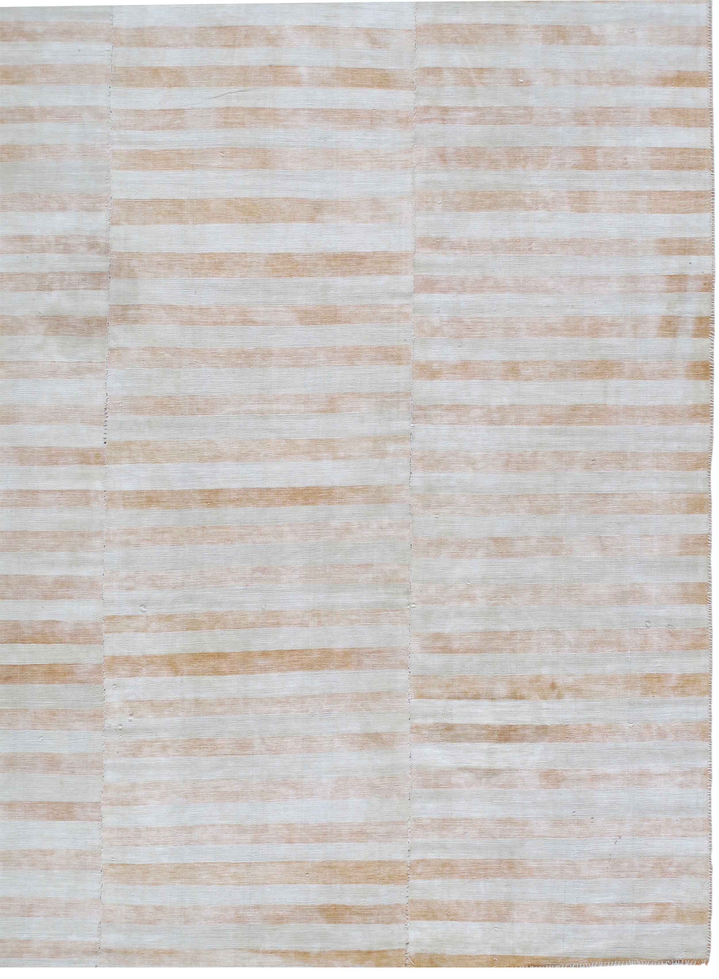 Ivory Sand Stripe Flatweave Rug