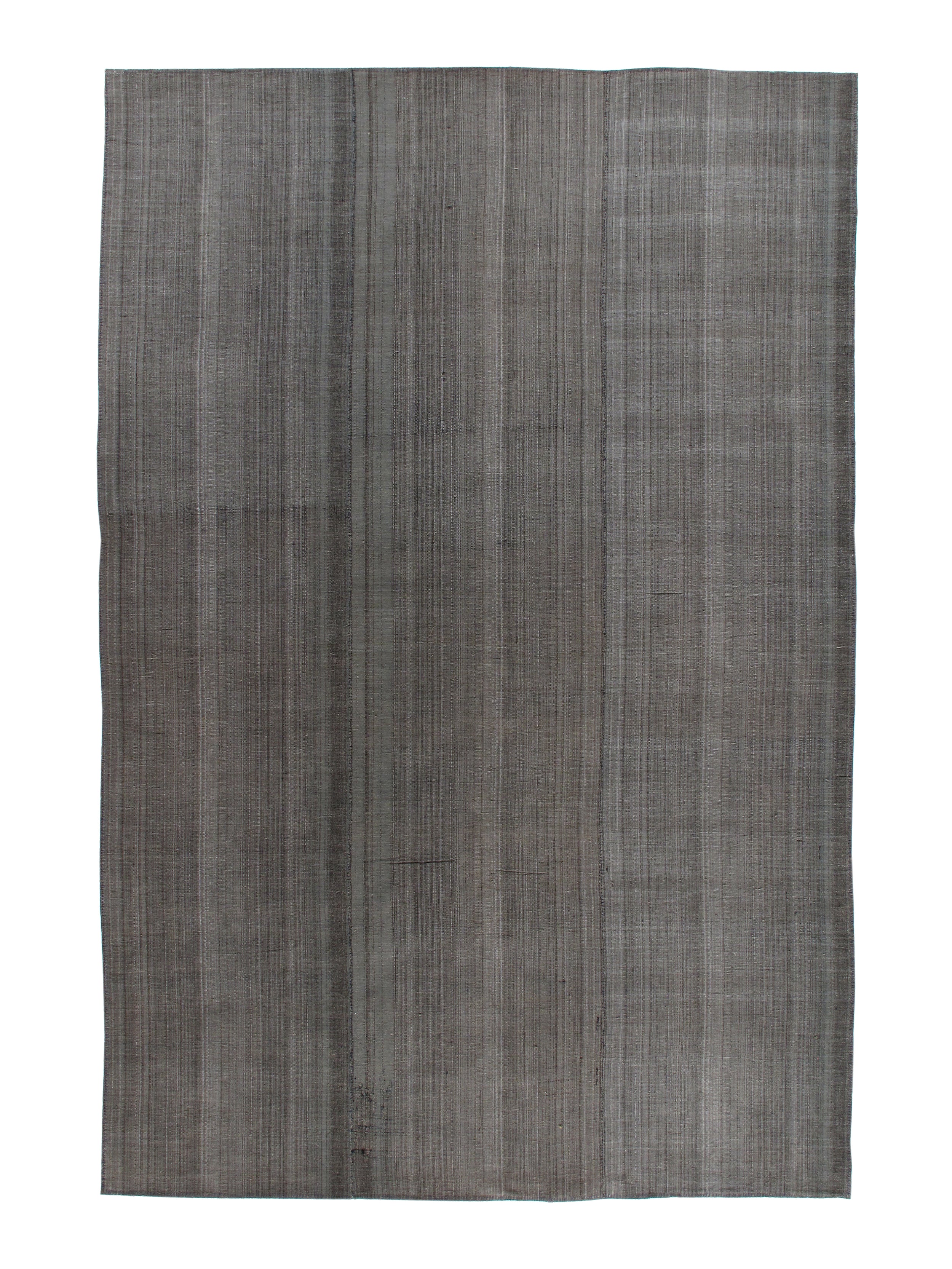 Charcoal Minimalist Flatweave Rug