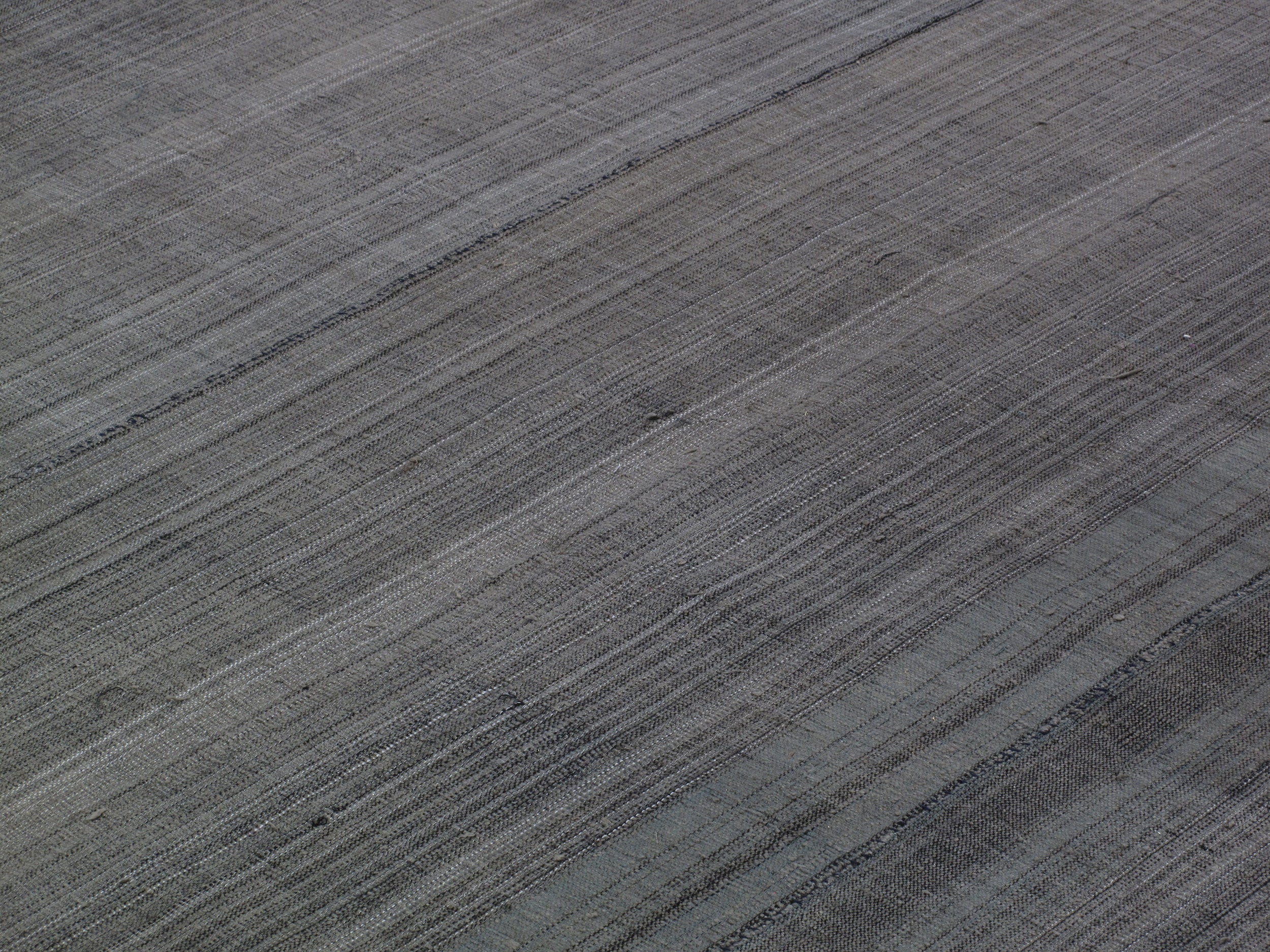 Charcoal Minimalist Flatweave Rug