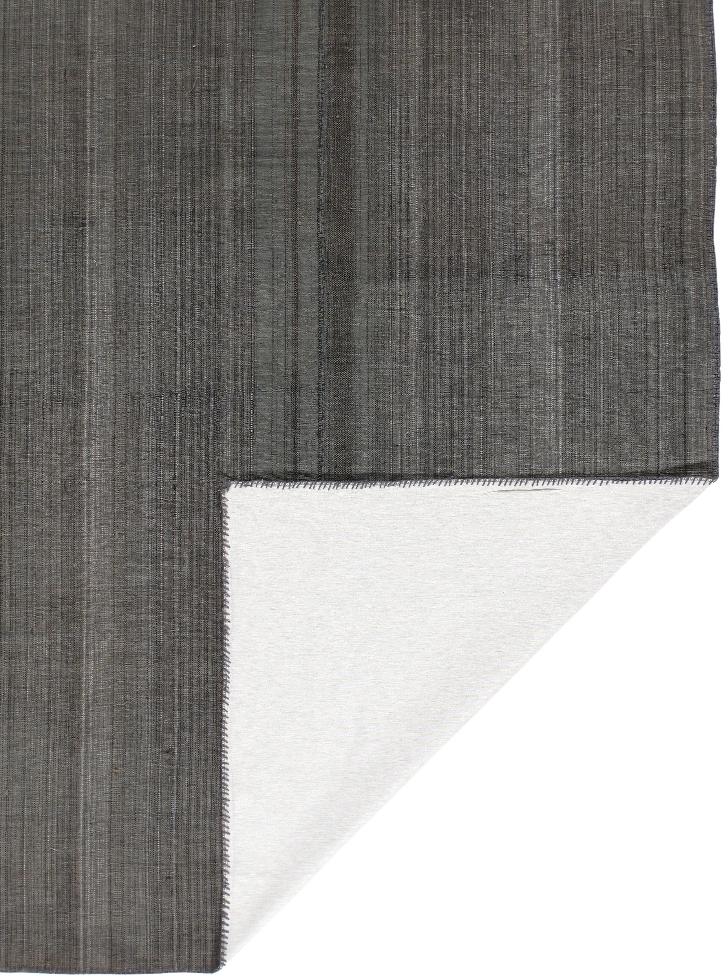 Charcoal Minimalist Flatweave Rug
