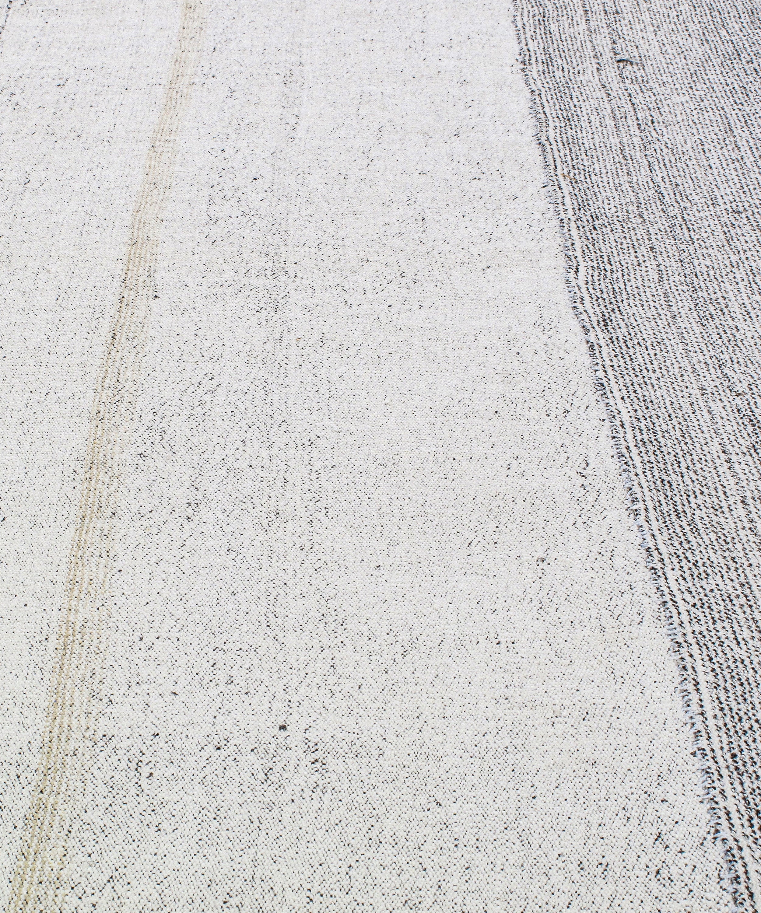 Minimalist Monochrome Block Flatweave Rug