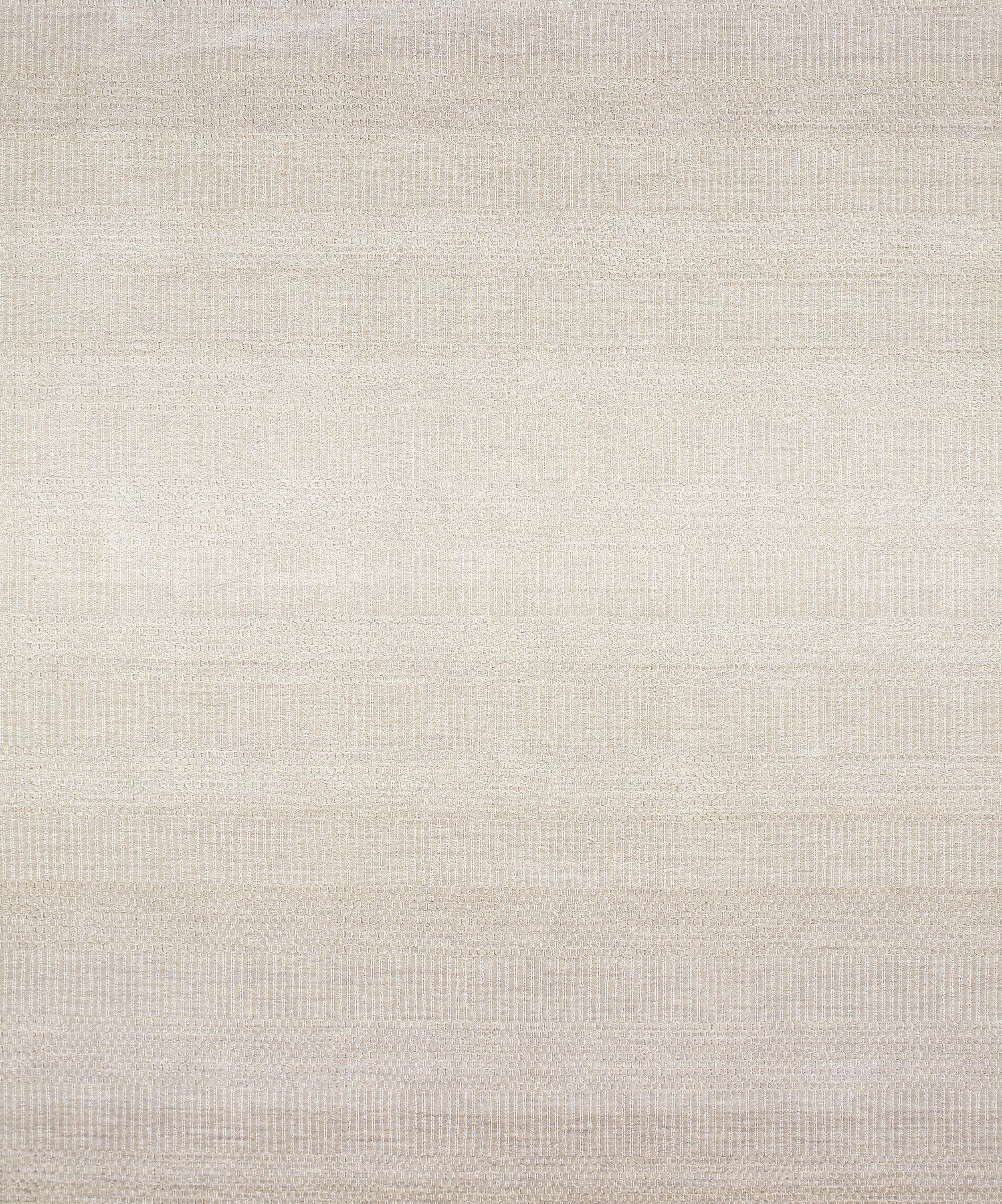 Ombre Ivory Flatweave with Subtle Gradient Striping