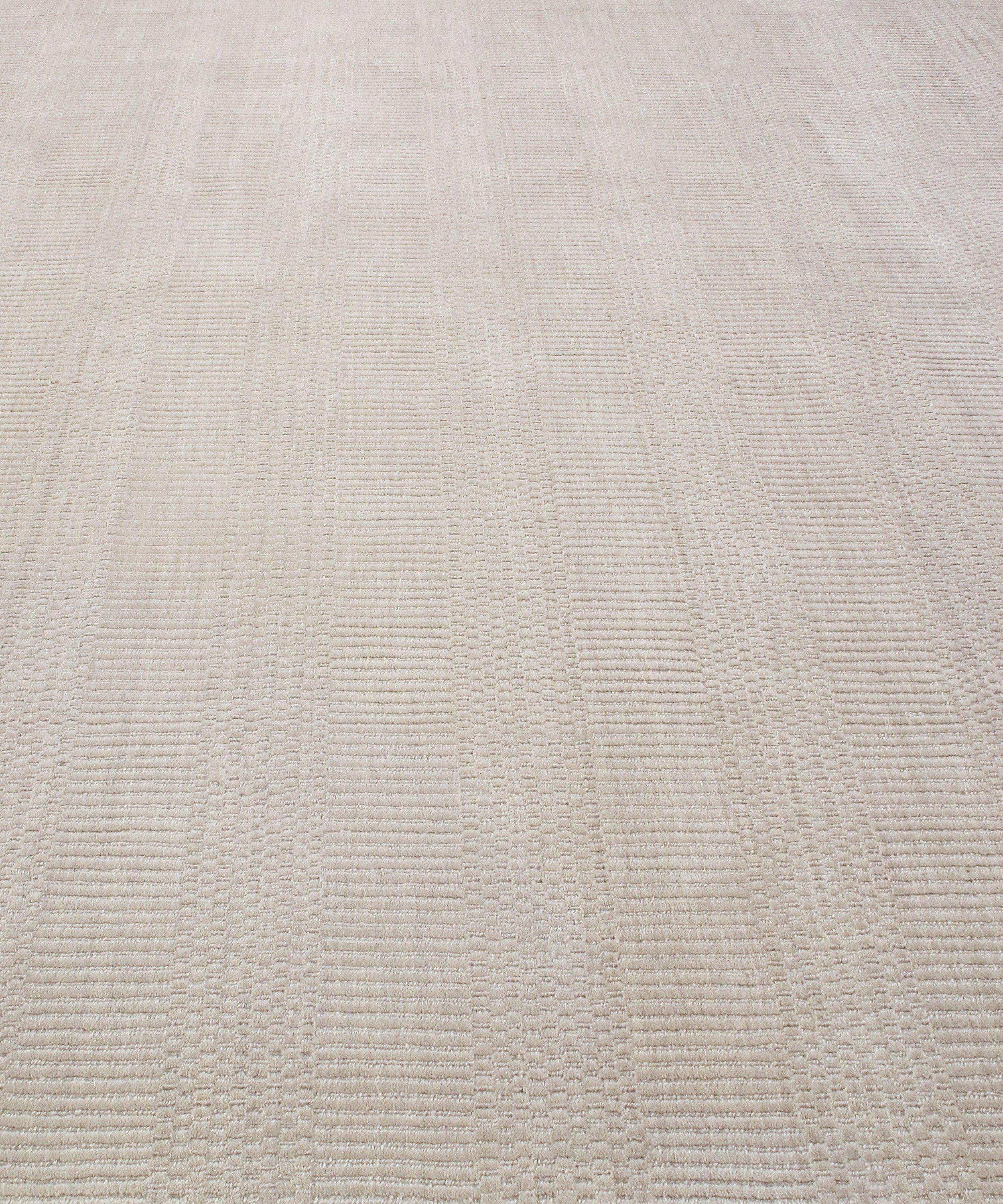 Ombre Ivory Flatweave with Subtle Gradient Striping