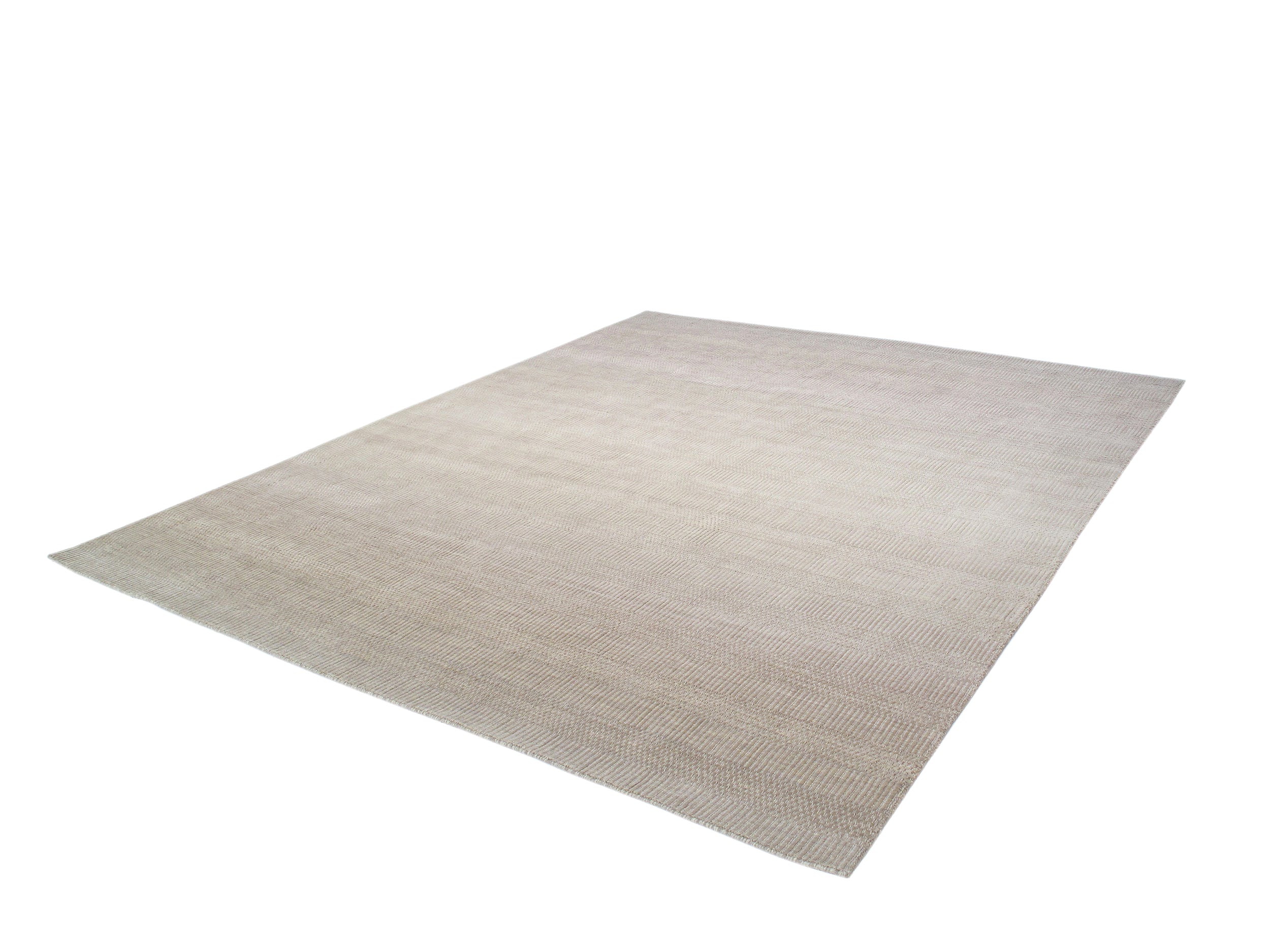 Ombre Ivory Flatweave with Subtle Gradient Striping