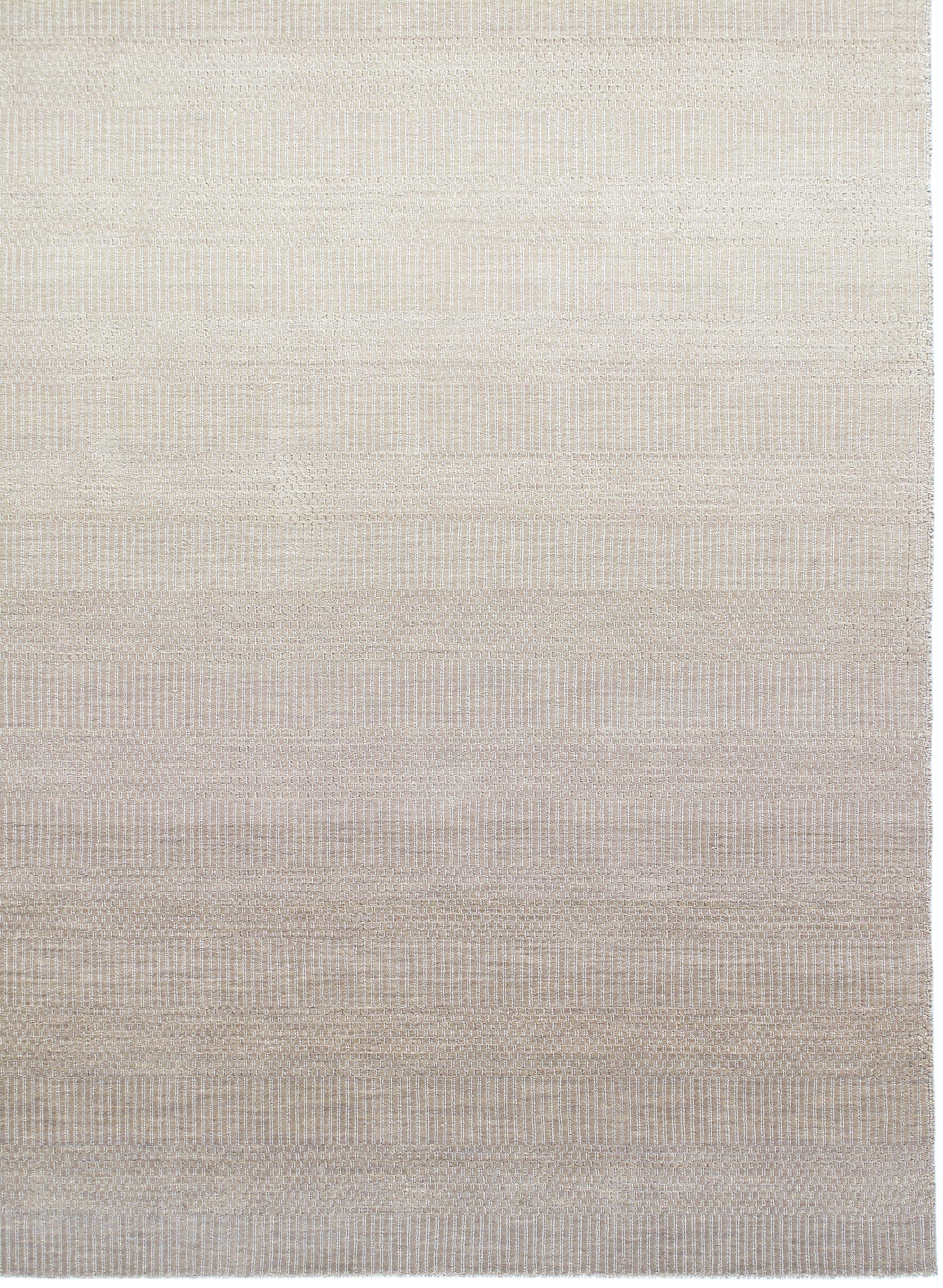 Ombre Ivory Flatweave with Subtle Gradient Striping