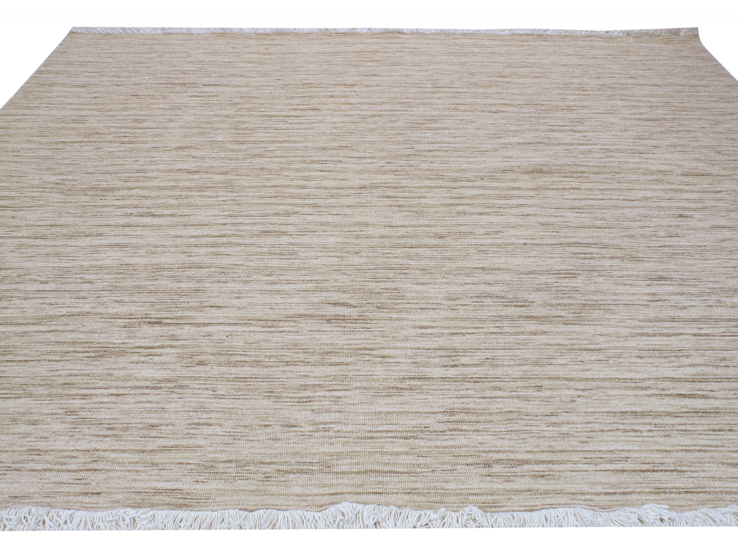 Natural Sand Flatweave with Organic Texture