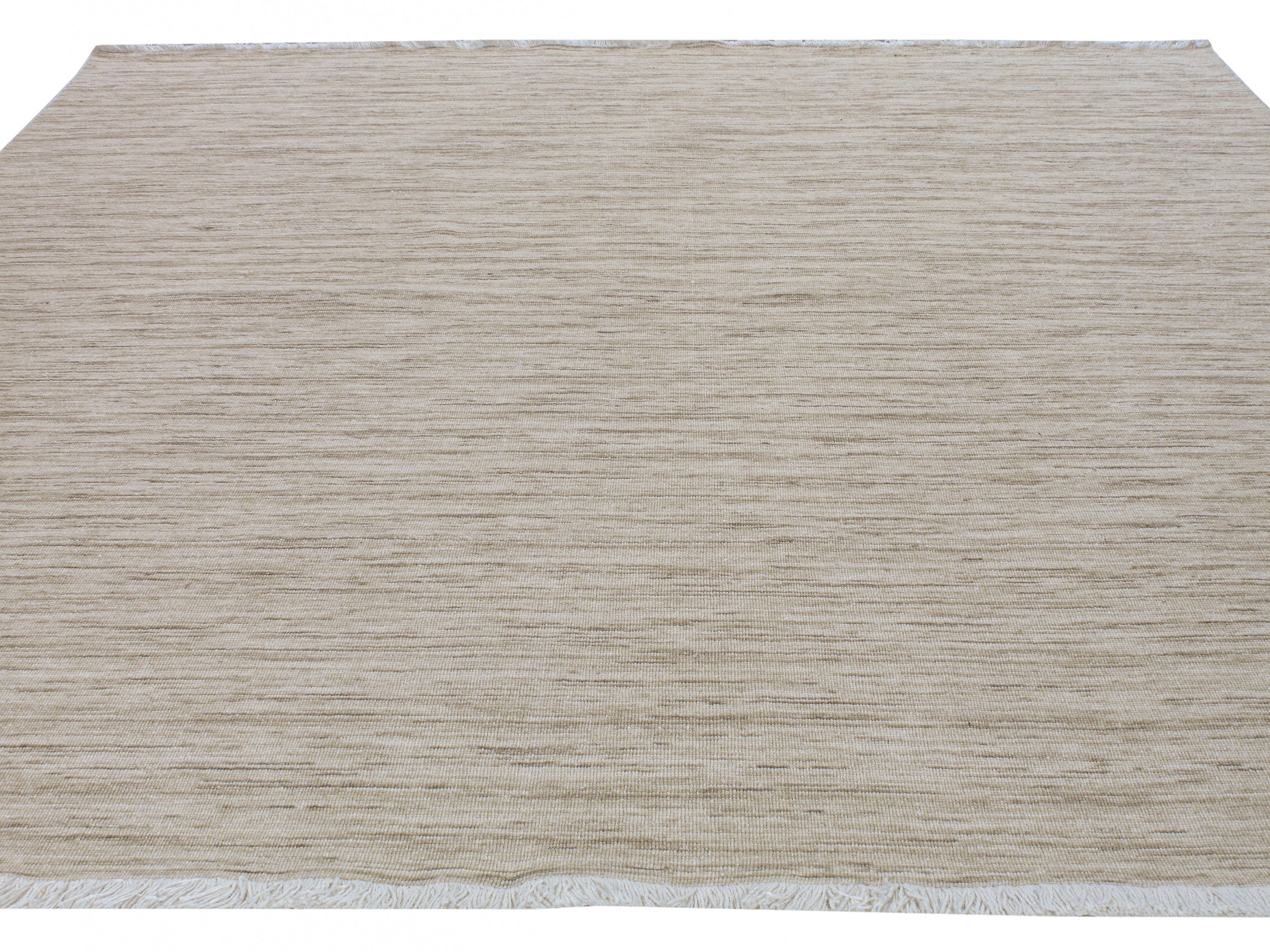 Natural Sand Flatweave with Organic Texture