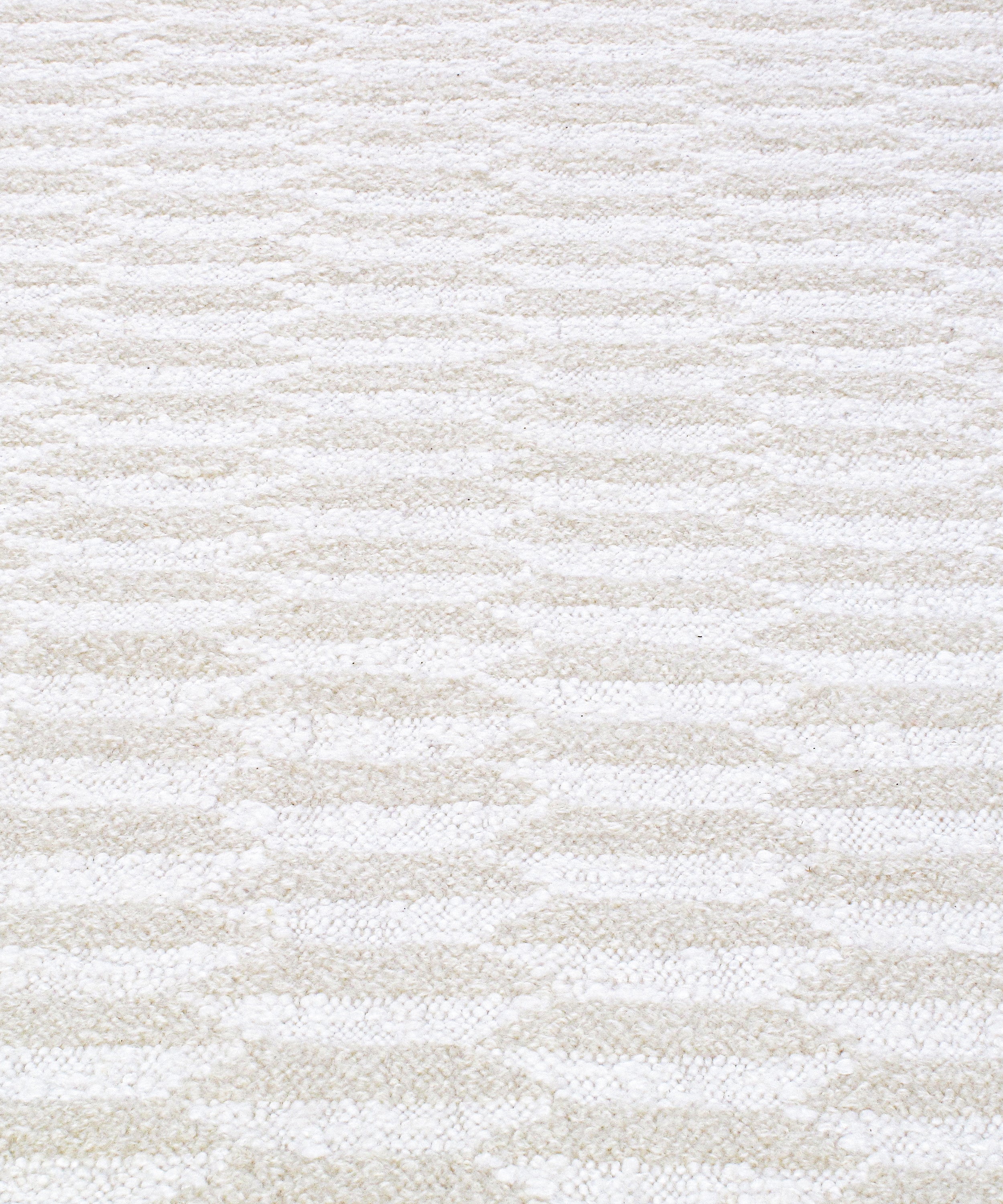 Ivory Woven Bubble Flatweave Rug