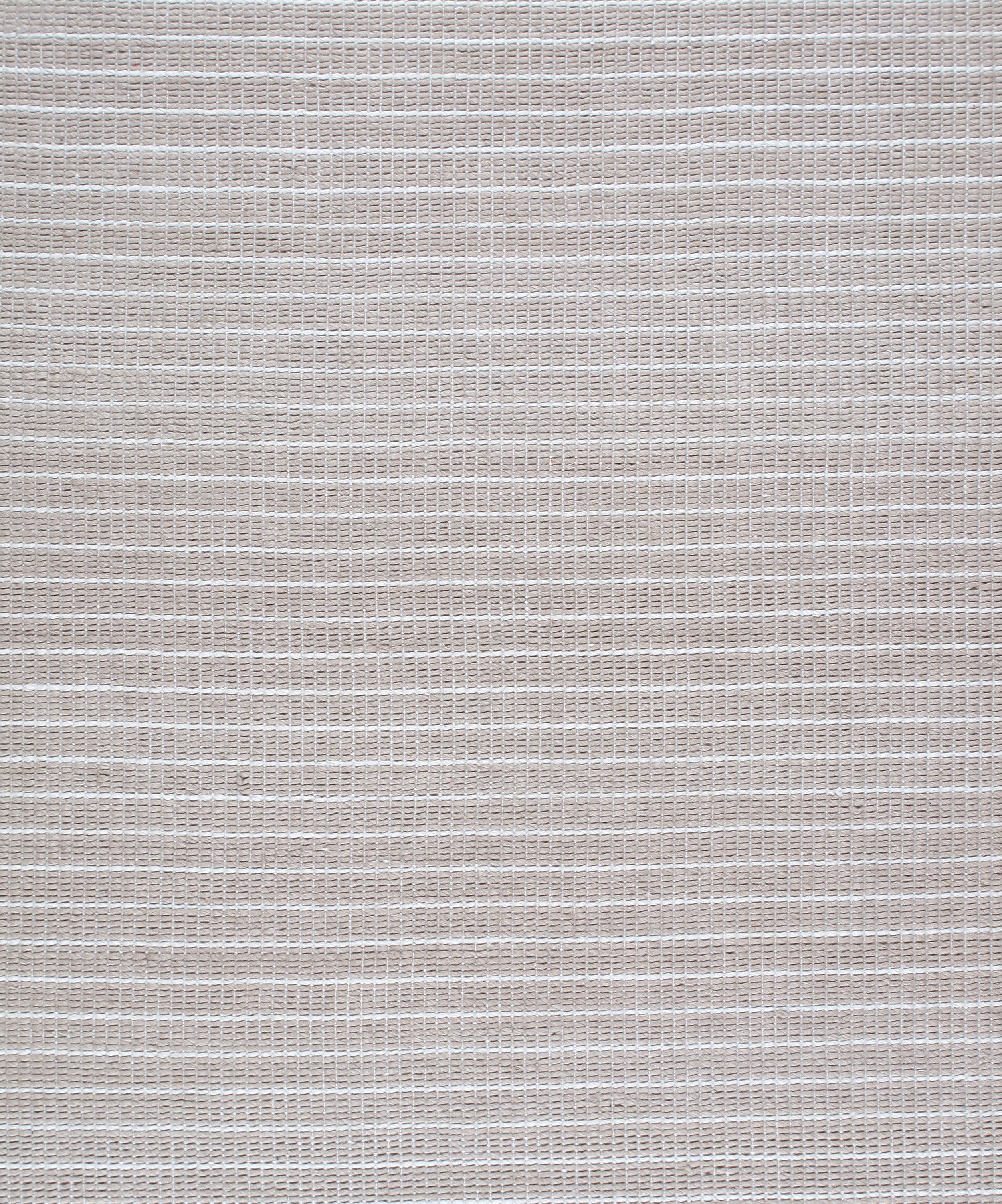 Minimalist Handwoven Flatweave Rug in Soft Taupe and Ivory