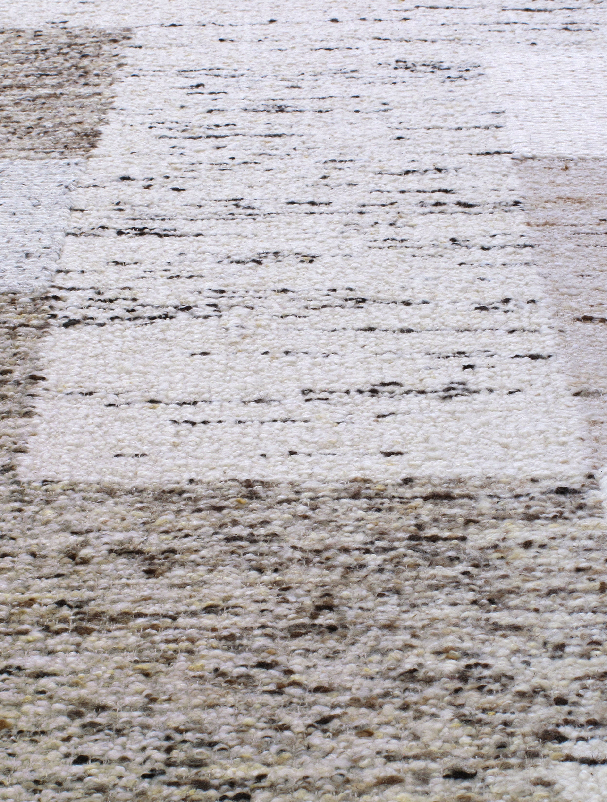 Modern Abstract Wool Rug in Neutral Earth and Ash Tones