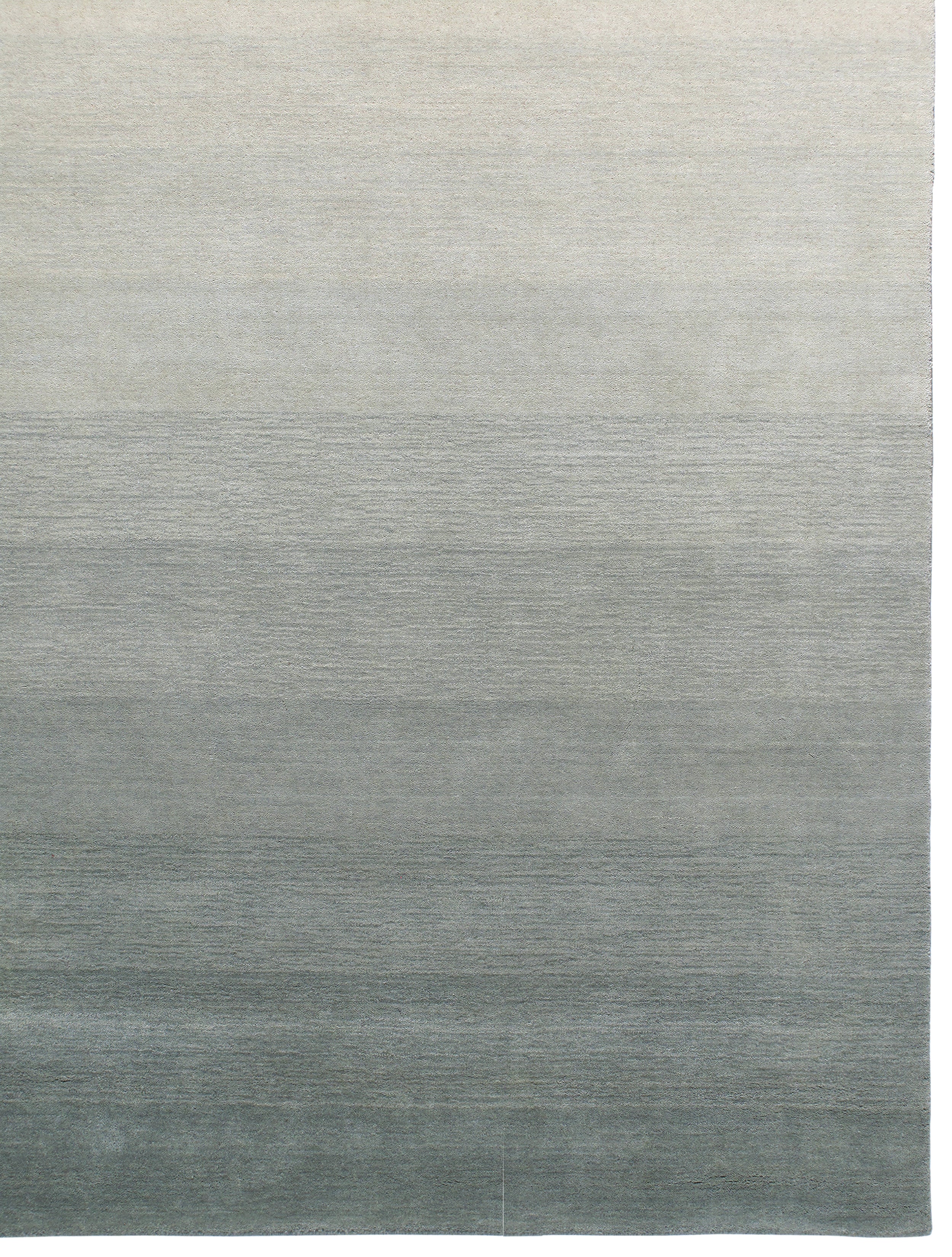 Modern Ombre Rug in Cool Grey and Soft Ivory Gradient