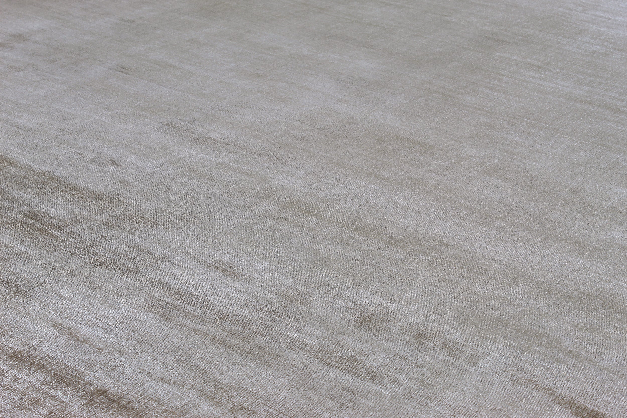 Handwoven Solid Wool Rug in Warm Greige and Sand Tones