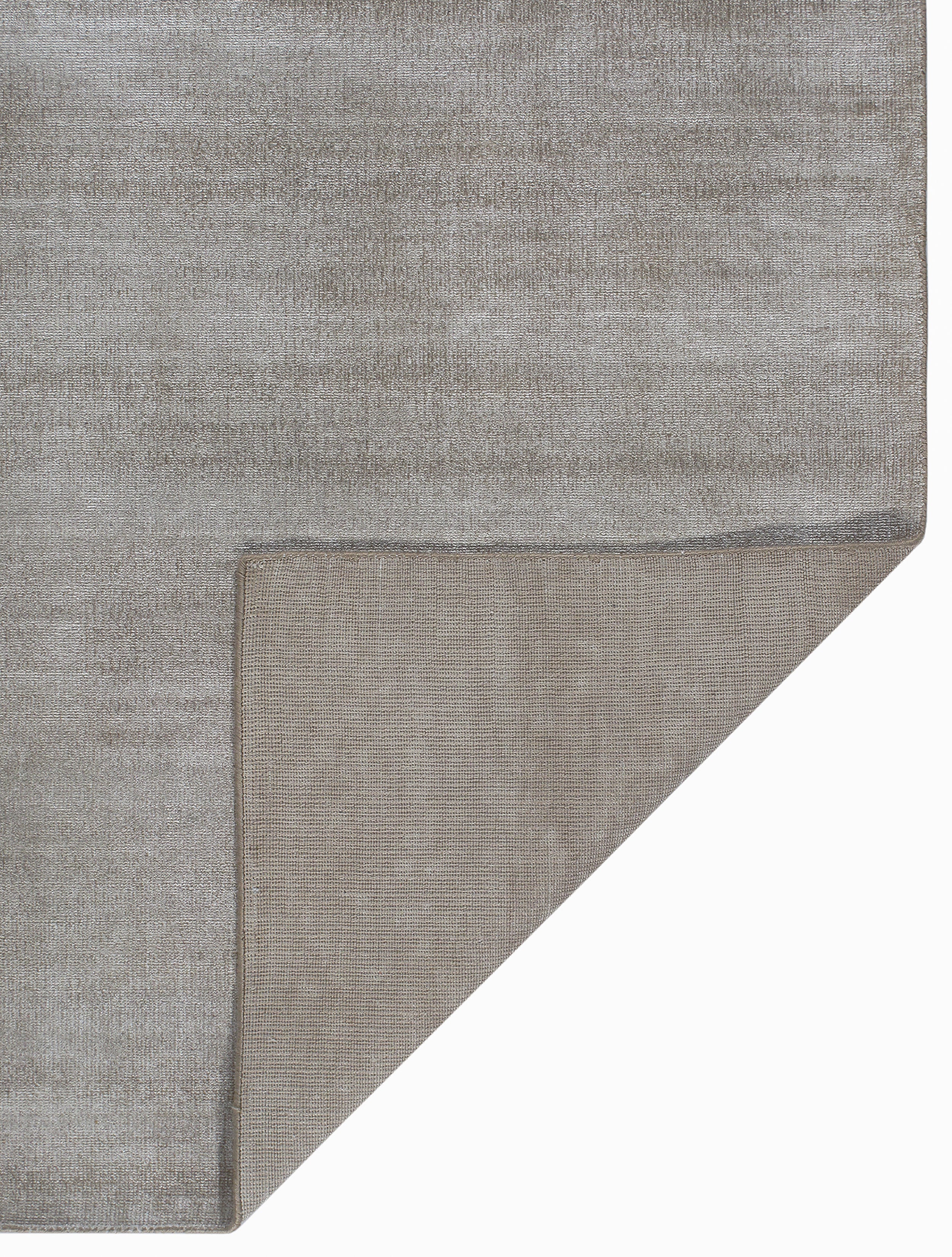 Handwoven Solid Wool Rug in Warm Greige and Sand Tones