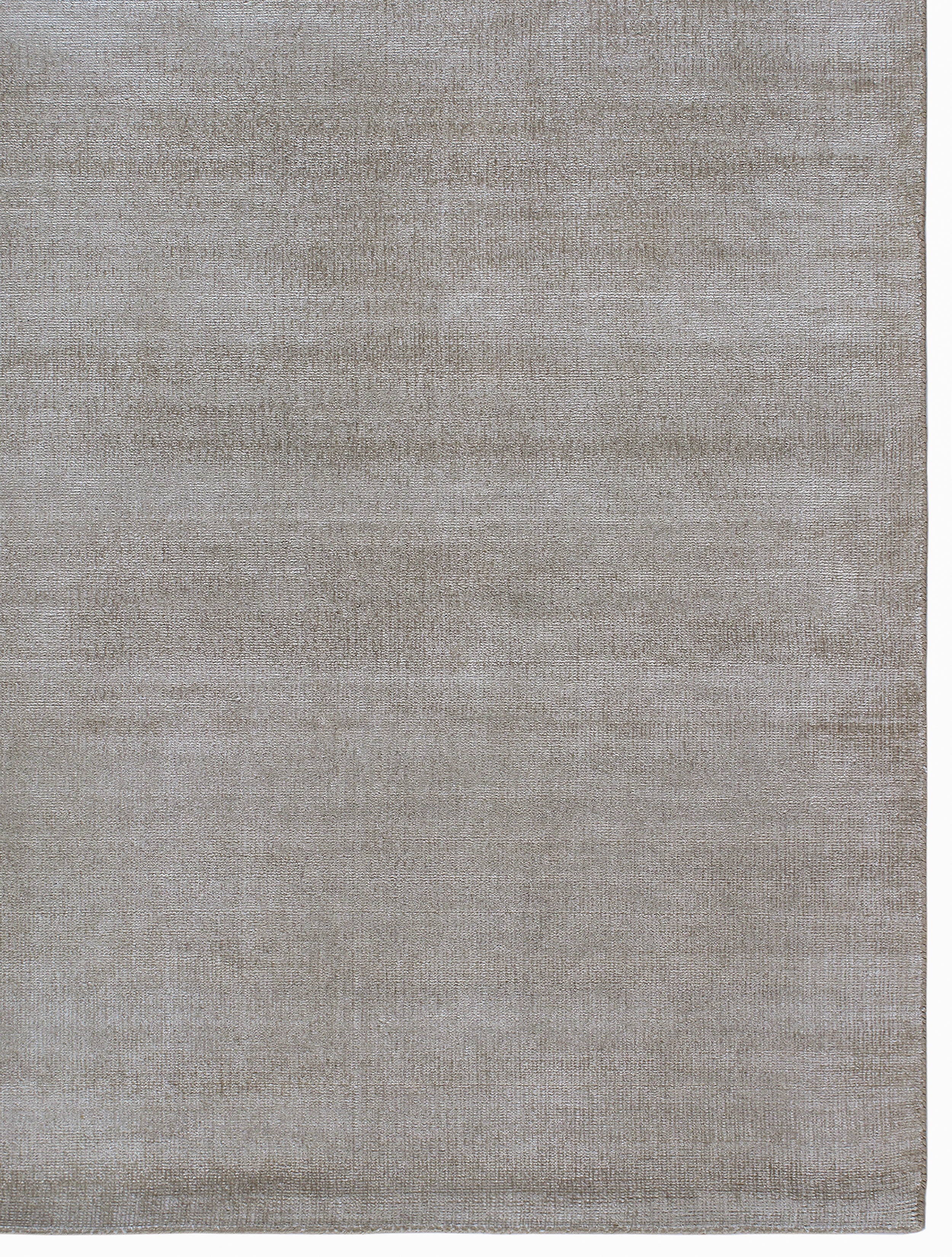 Handwoven Solid Wool Rug in Warm Greige and Sand Tones