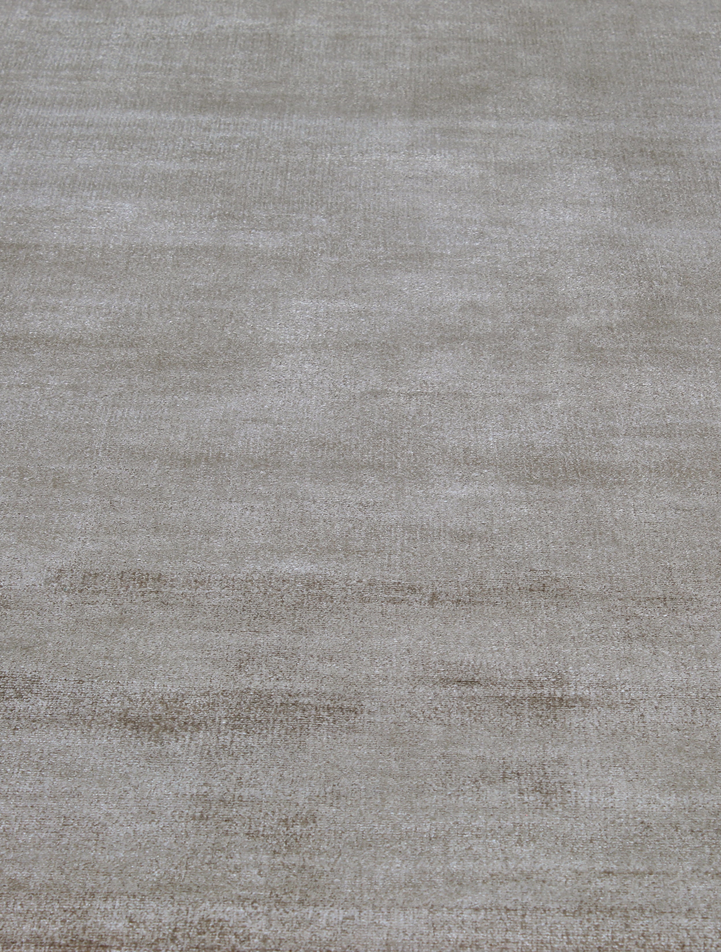 Handwoven Solid Wool Rug in Warm Greige and Sand Tones