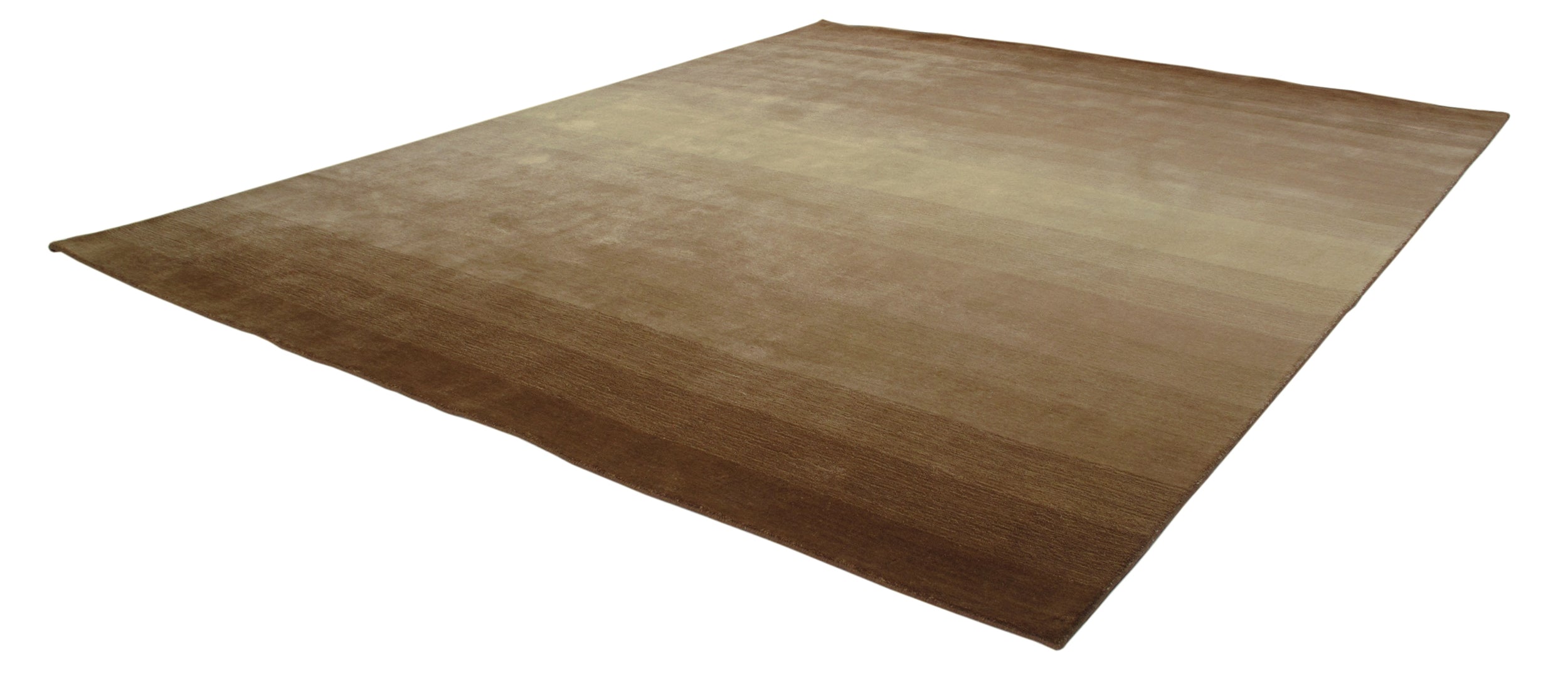 Warm Earth Gradient Wool Rug in Mocha, Clay, and Sandstone
