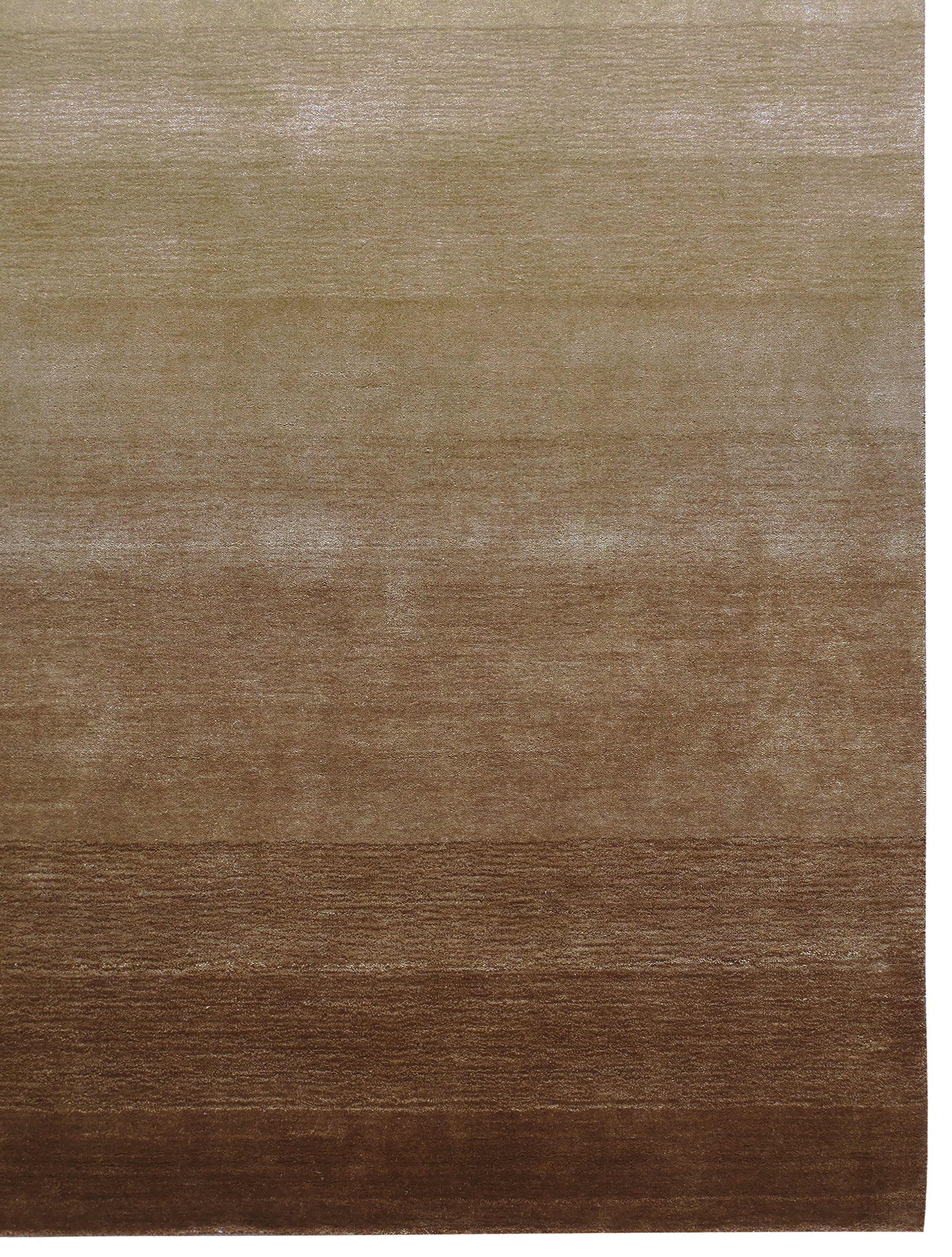 Warm Earth Gradient Wool Rug in Mocha, Clay, and Sandstone