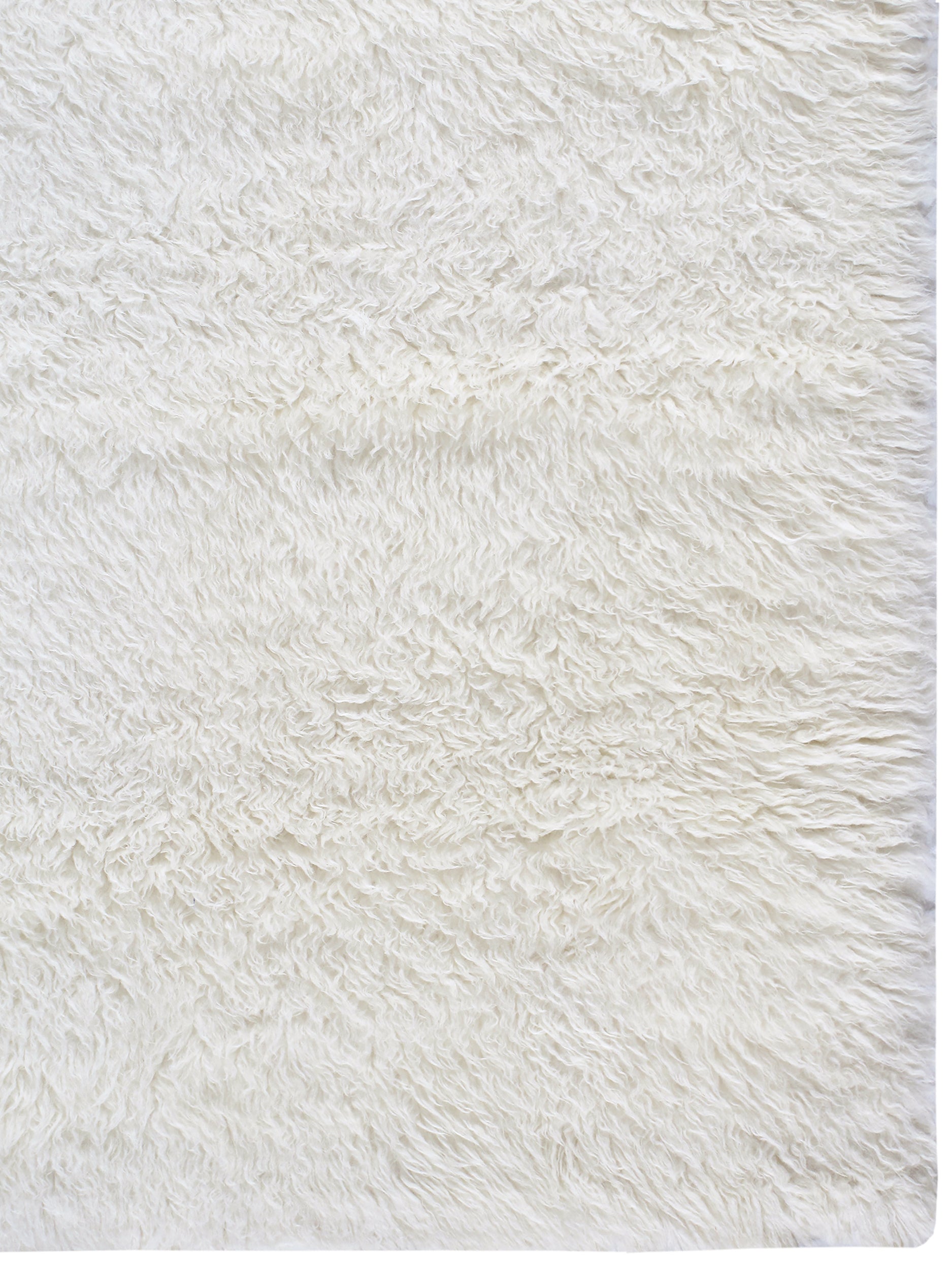Ivory Shag Wool Rug – Luxe Handwoven High-Pile Carpet