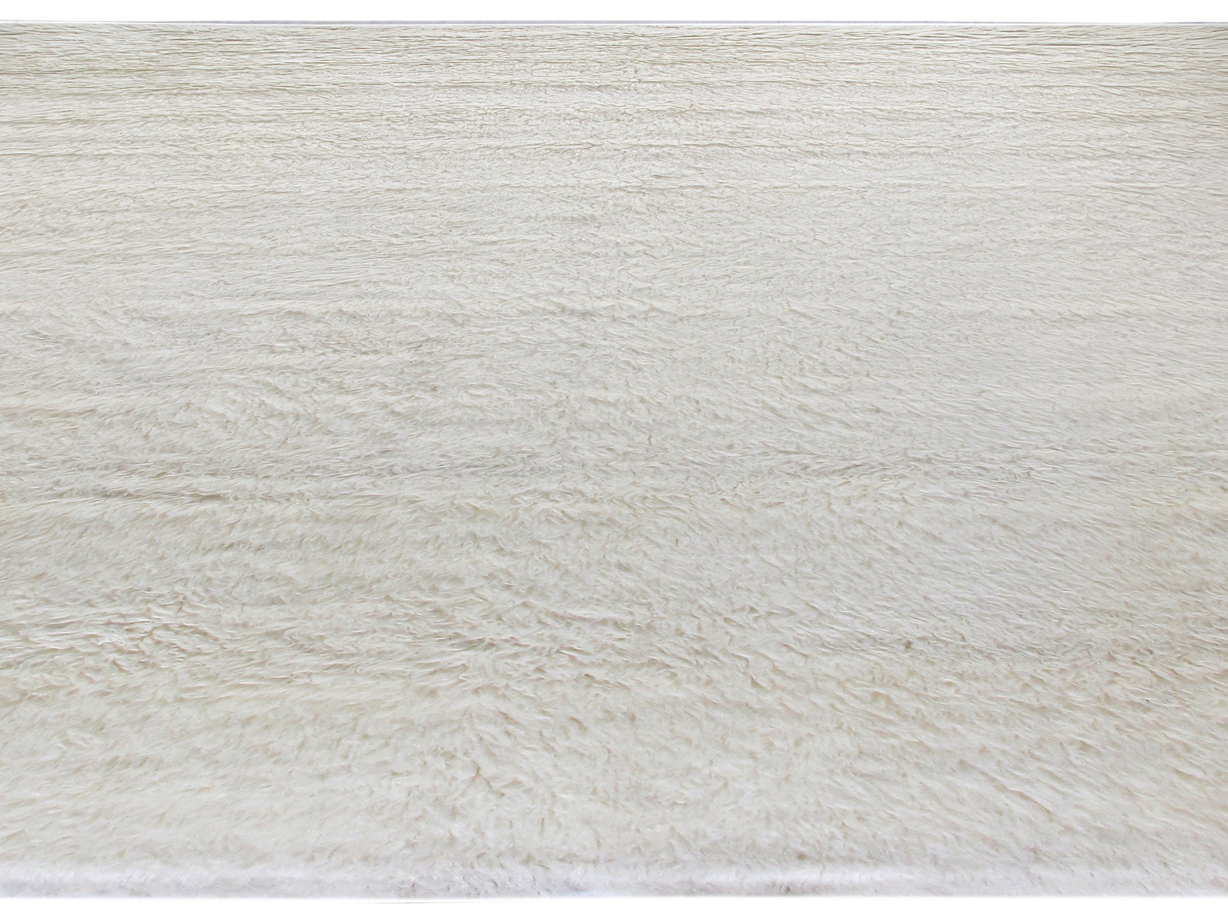Ivory Shag Wool Rug – Luxe Handwoven High-Pile Carpet