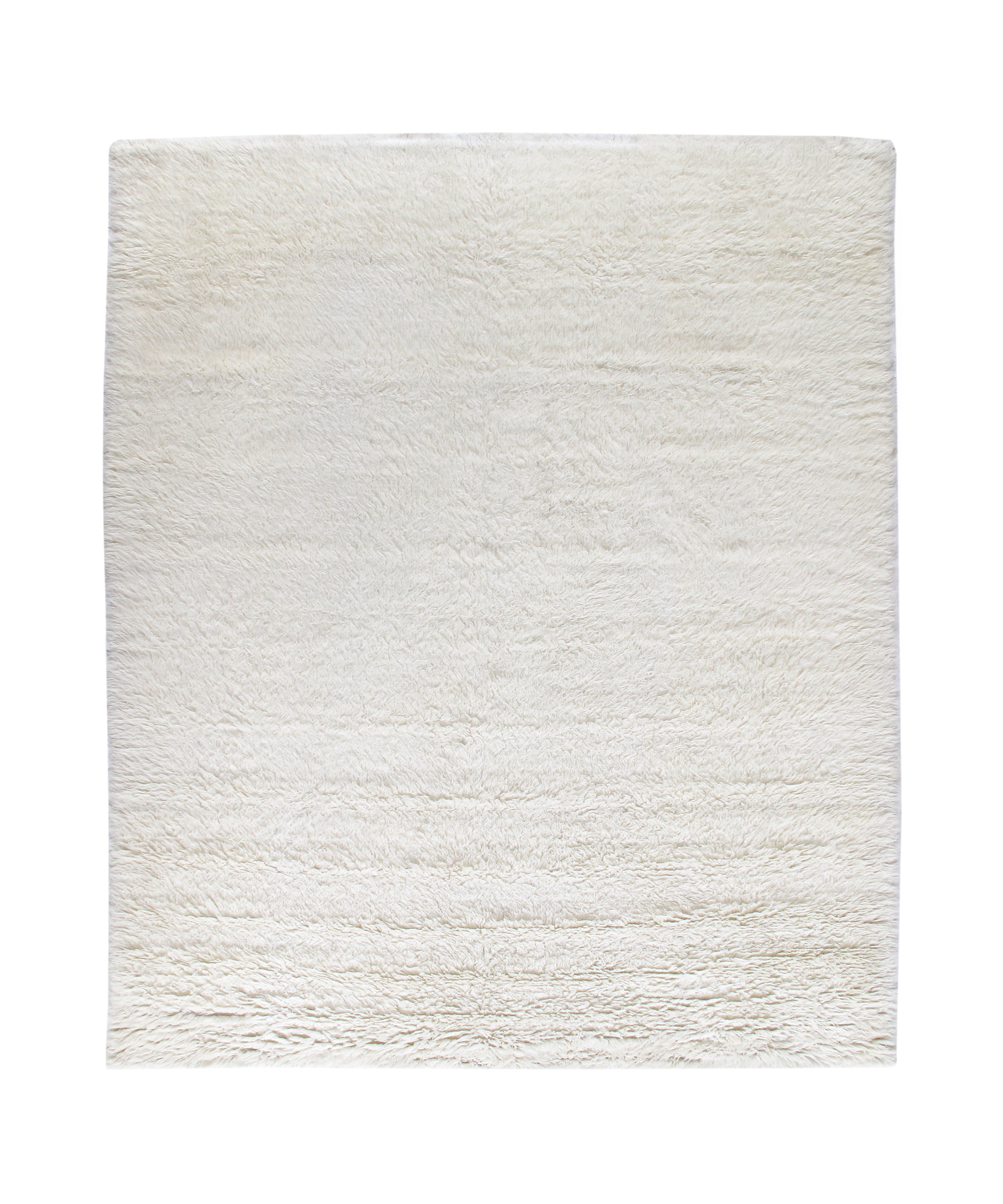 Ivory Shag Wool Rug – Luxe Handwoven High-Pile Carpet