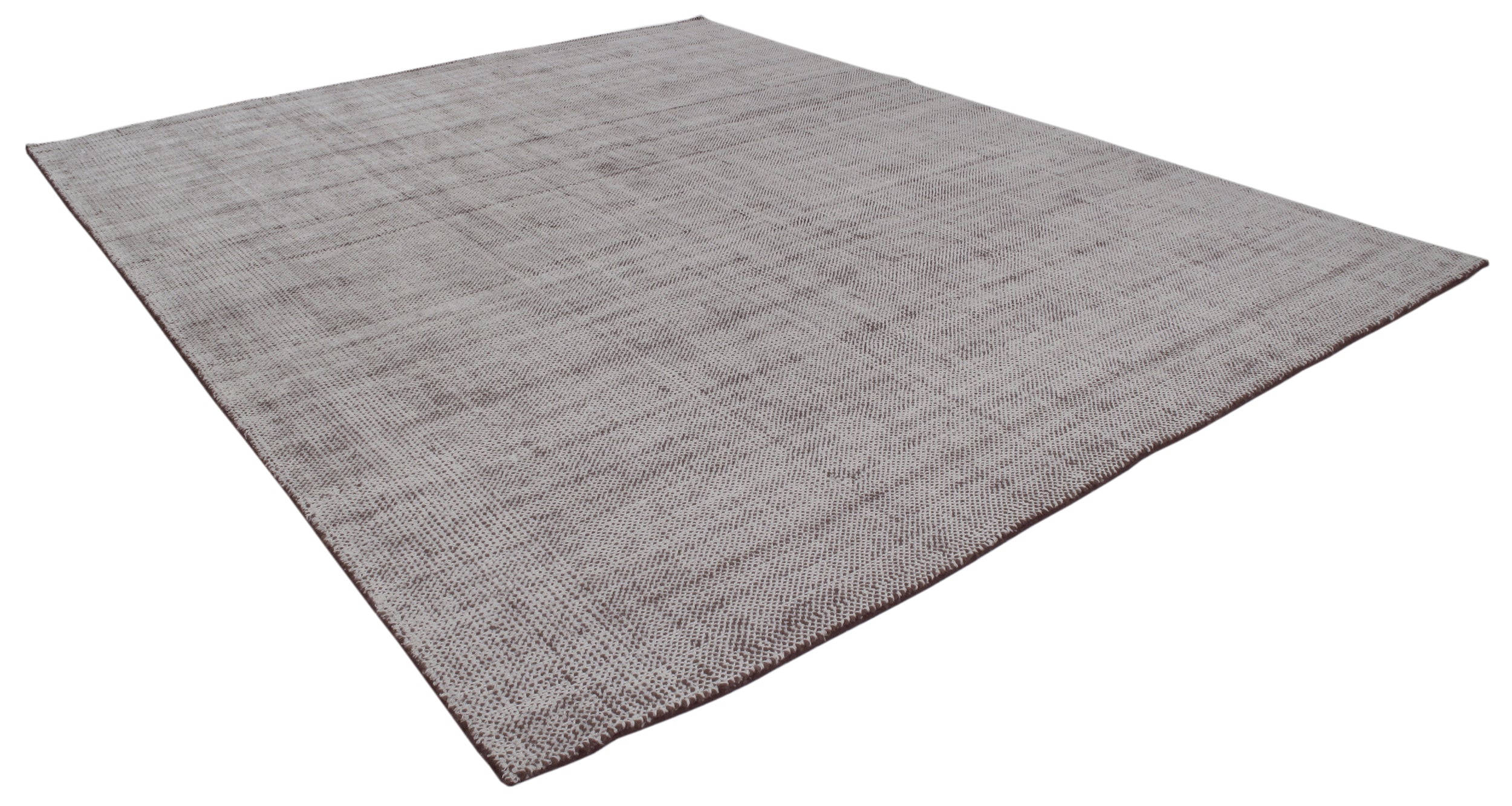 Handwoven Textural Rug in Heathered Charcoal and Ash Grey