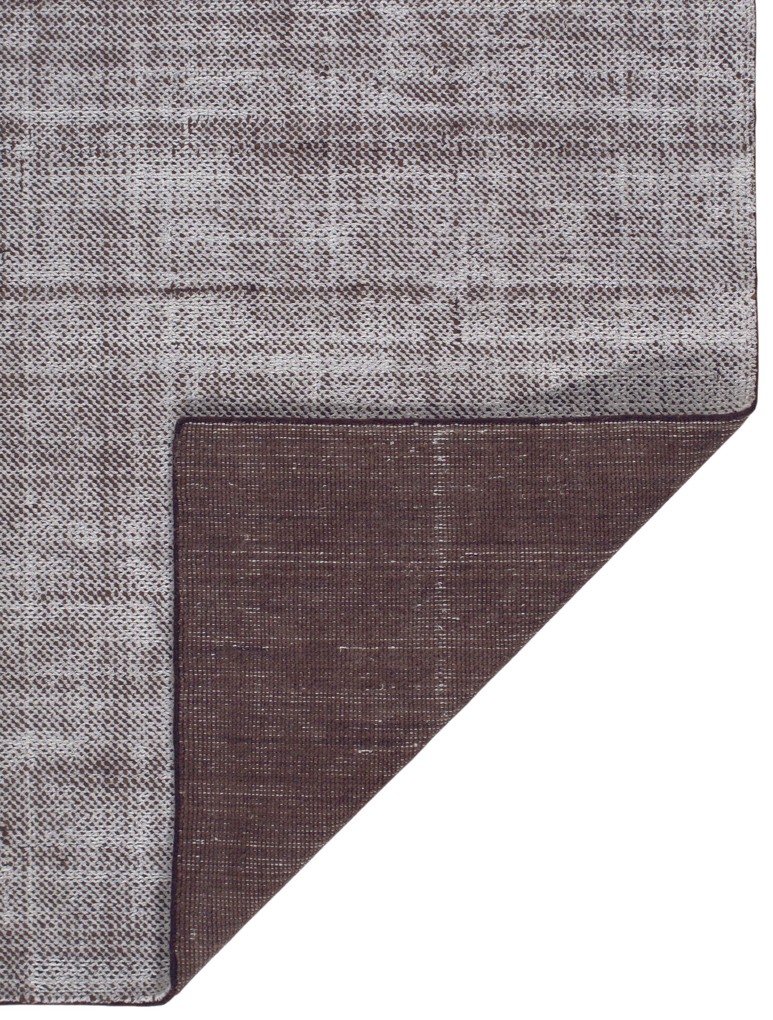 Handwoven Textural Rug in Heathered Charcoal and Ash Grey
