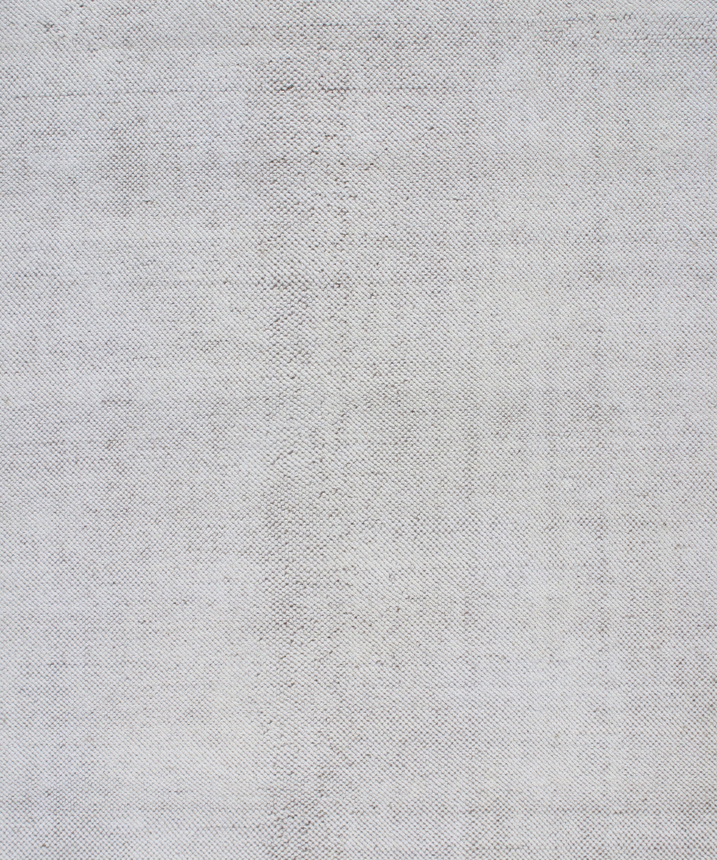 Handwoven Textured Rug in Soft Ivory and Clay Border