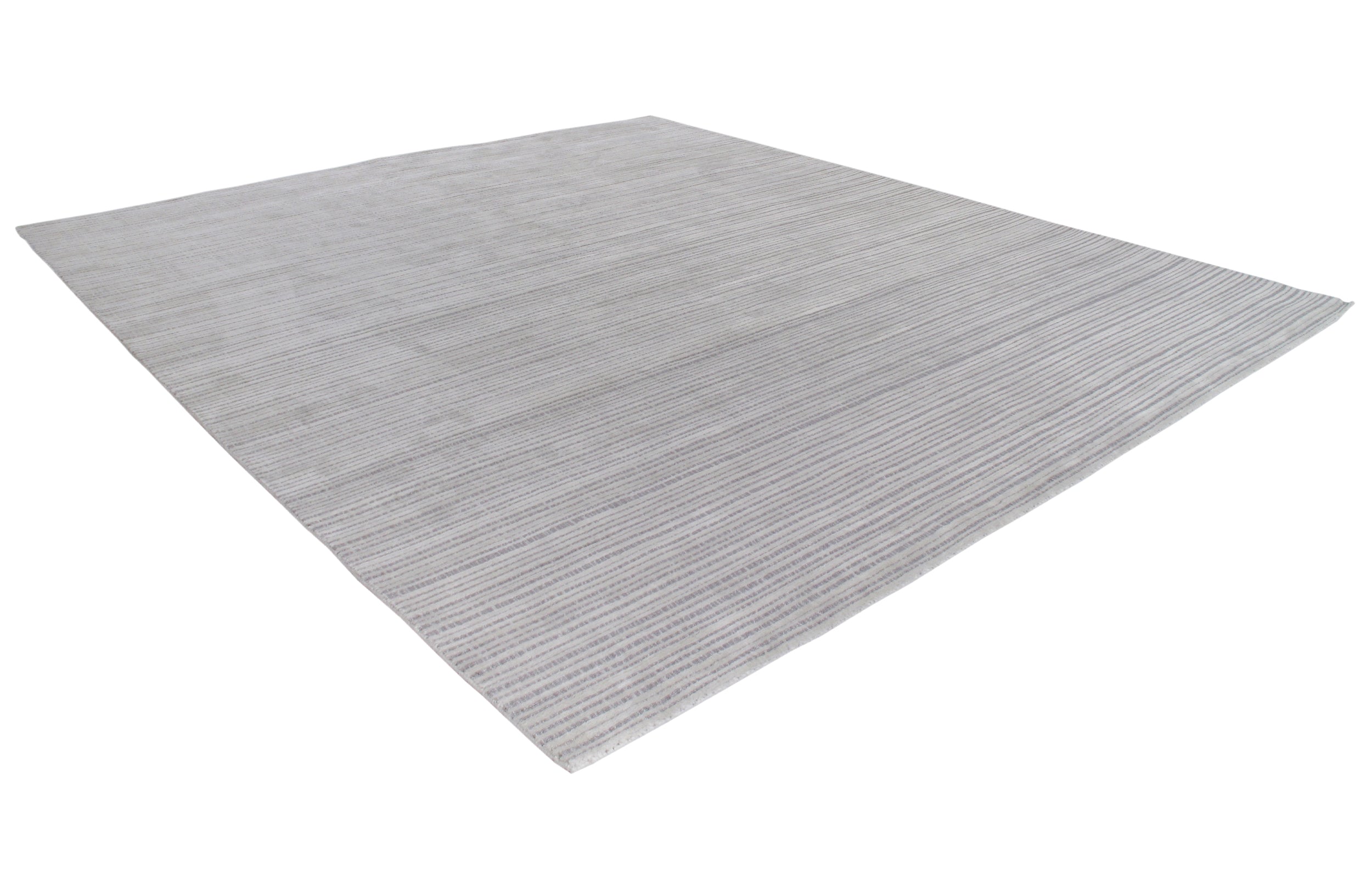 Contemporary Linear Weave Rug in Cool Graphite Grey