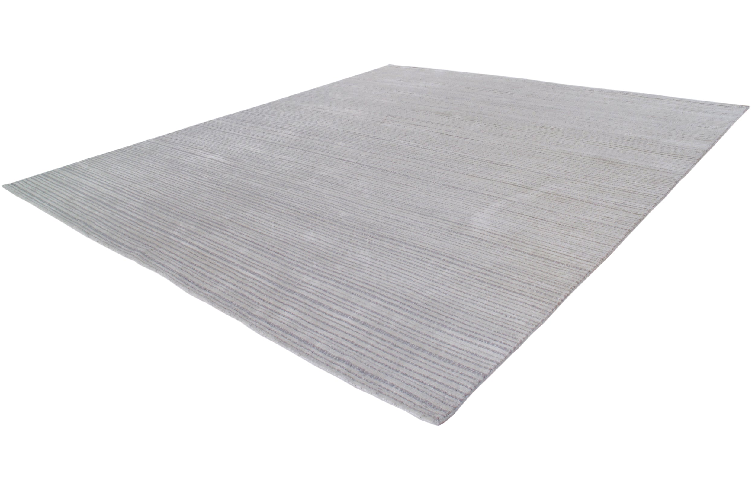 Contemporary Linear Weave Rug in Cool Graphite Grey