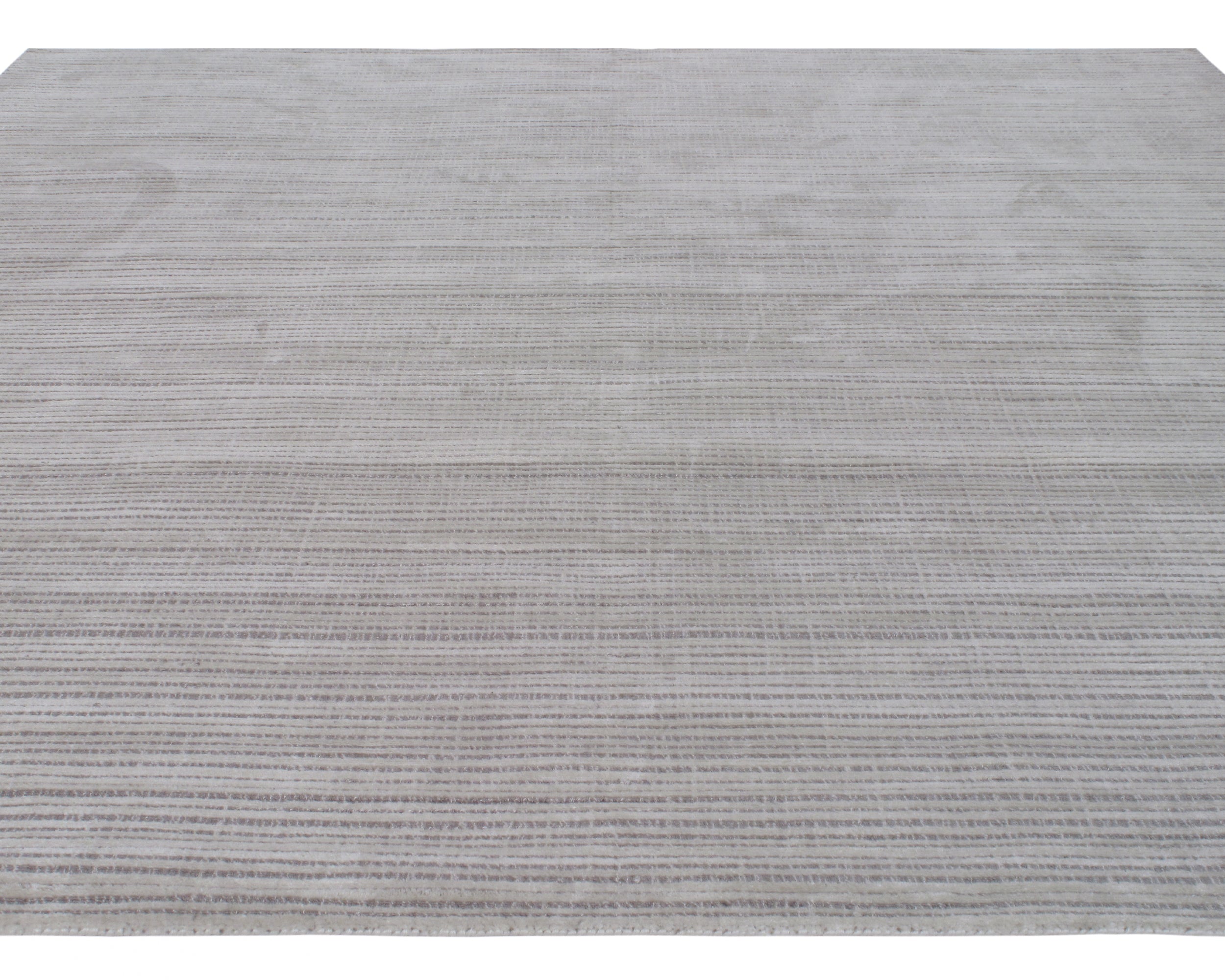 Contemporary Linear Weave Rug in Cool Graphite Grey
