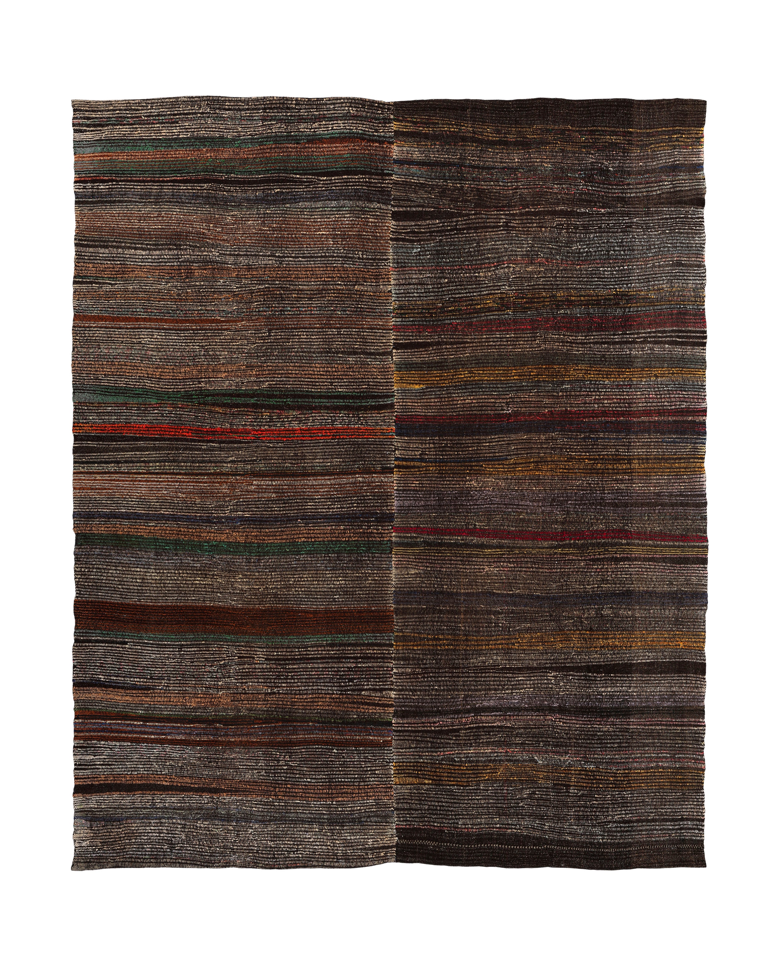 Vintage-Inspired Flatweave in Earth, Garnet, and Charcoal