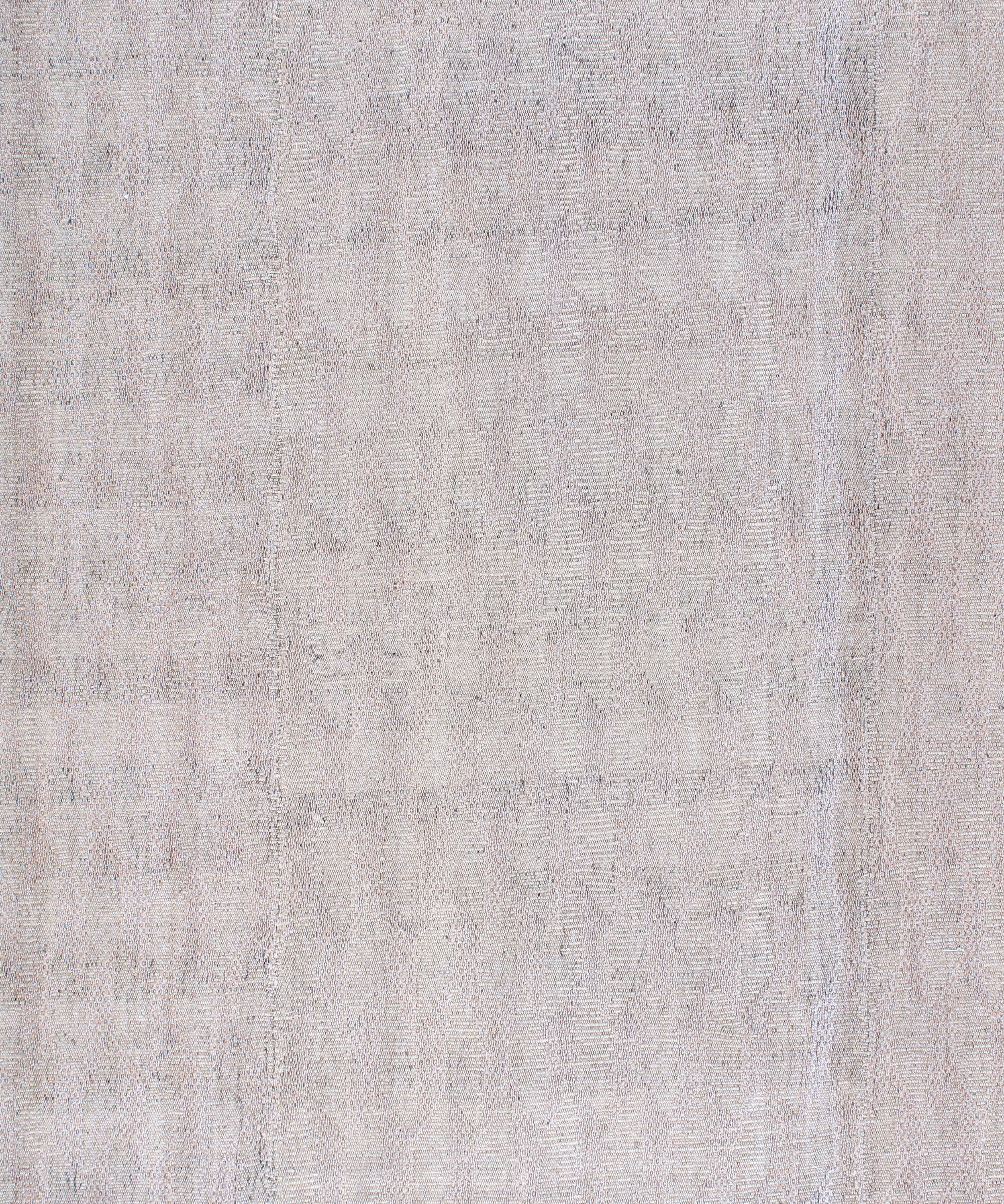 Neutral Grey Wool Rug with Soft Grid Texture and Tonal Depth
