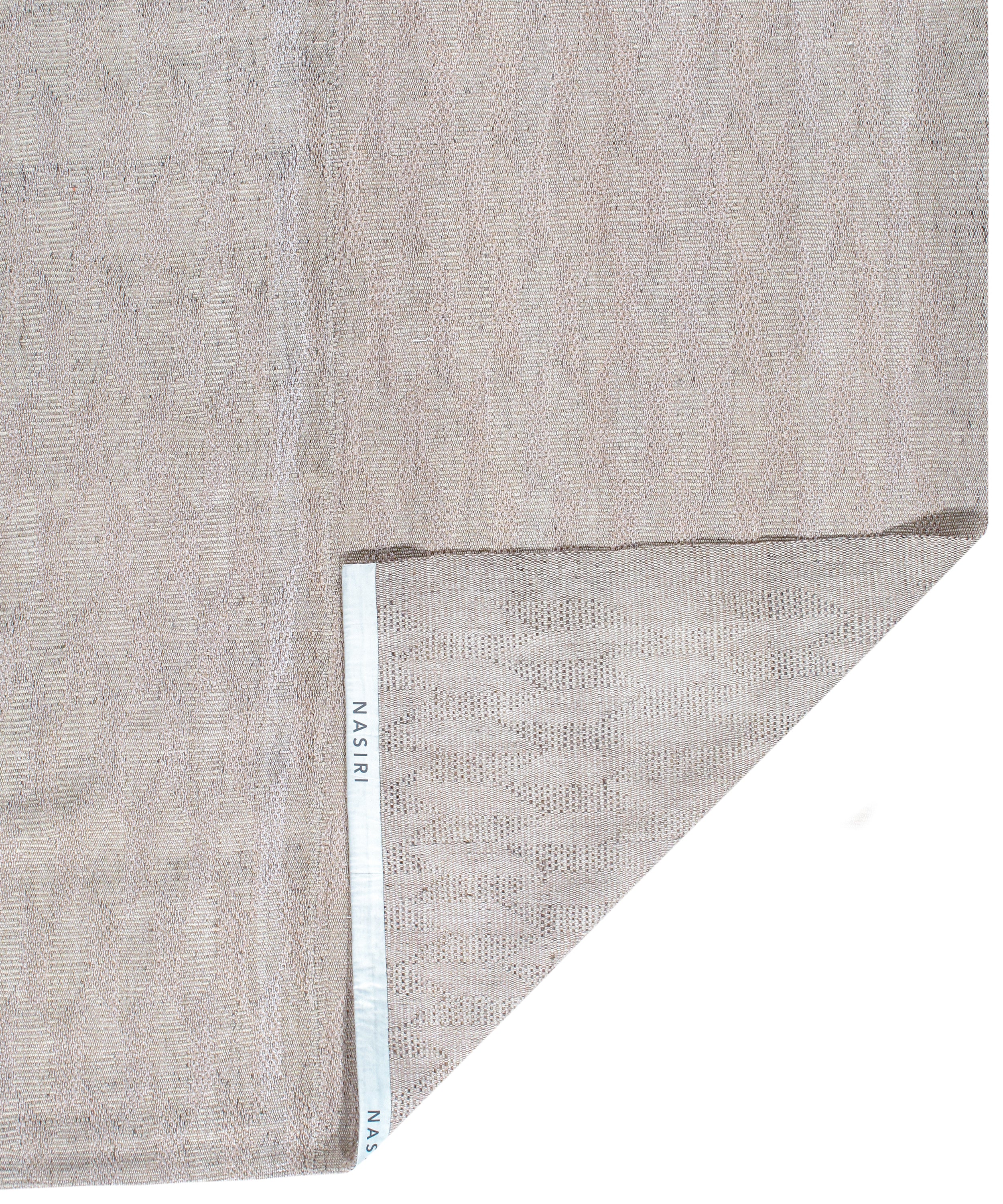 Neutral Grey Wool Rug with Soft Grid Texture and Tonal Depth
